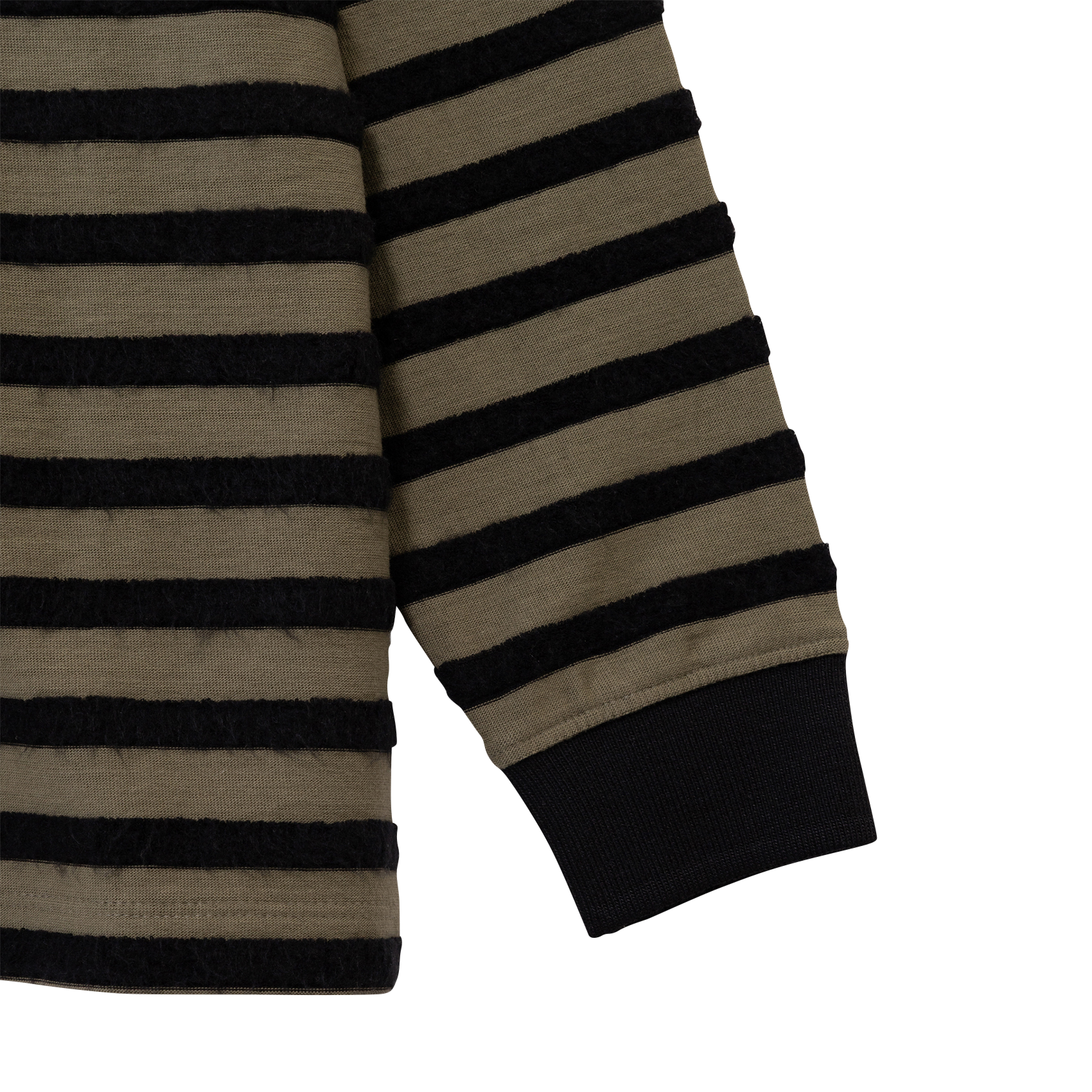 Oversized gestreepte polo van gemengd katoen IKKS JUNIOR Kaki