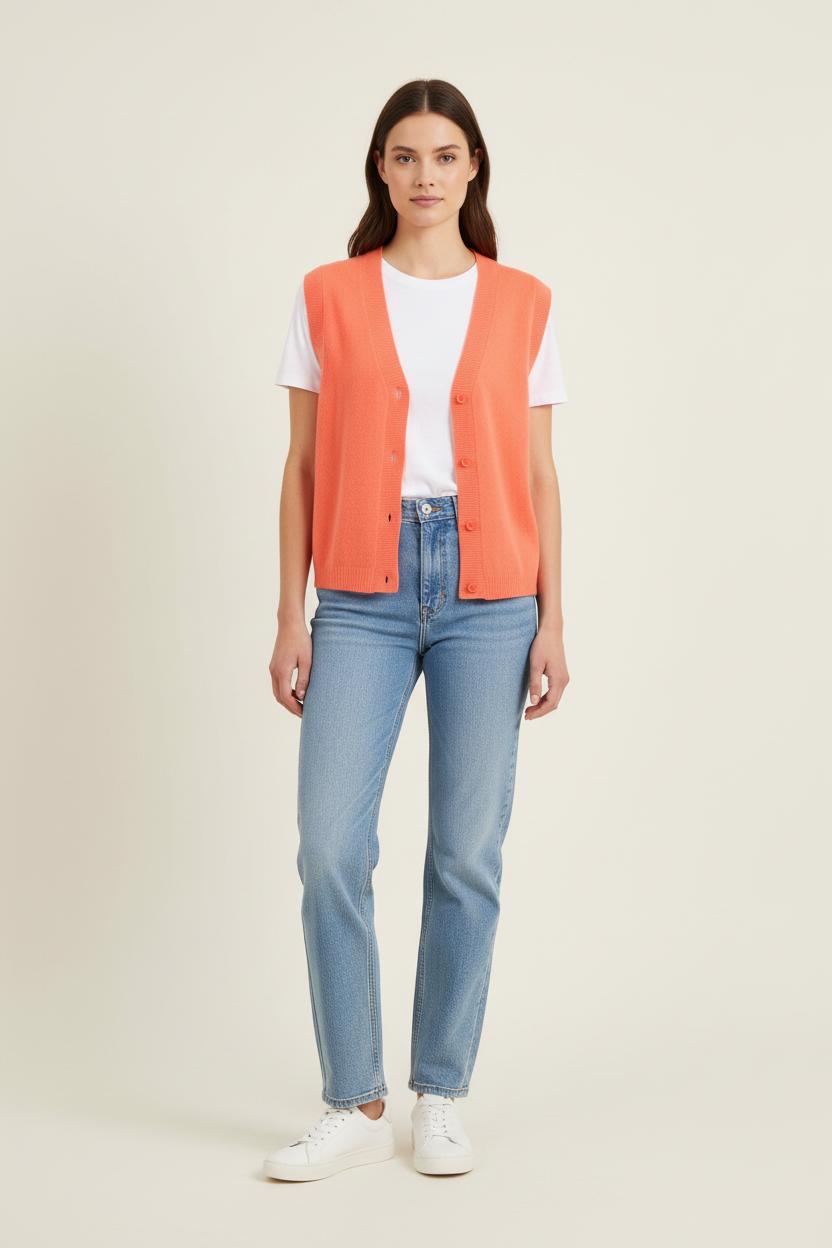 Cardigan ABSOLUT CASHMERE - Seconde main Orange