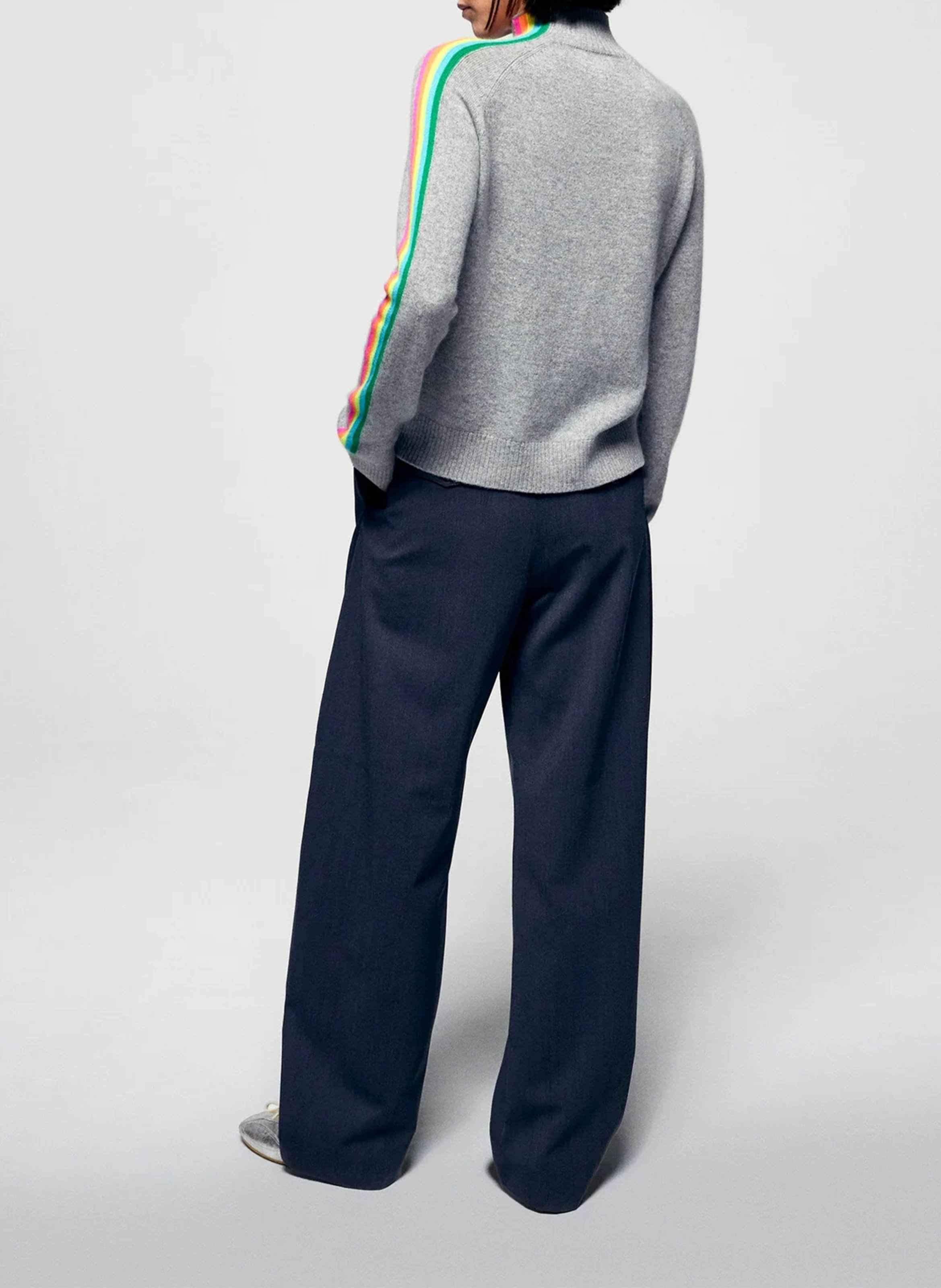 Oversized turtleneck cashmere sweater FROM FUTURE Grey