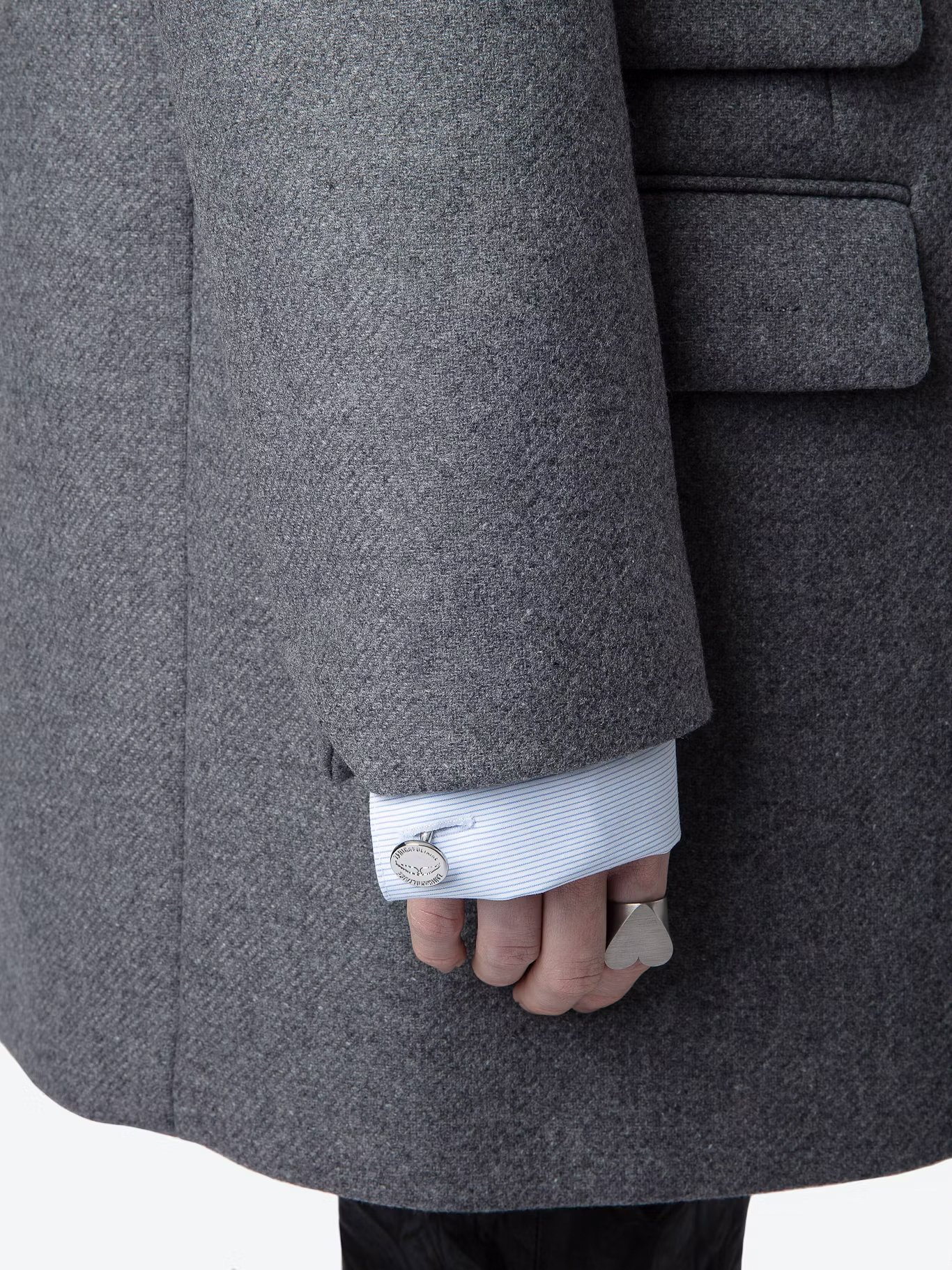 Manteau court col tailleur en laine vierge mélangée ZADIG&VOLTAIRE Noir