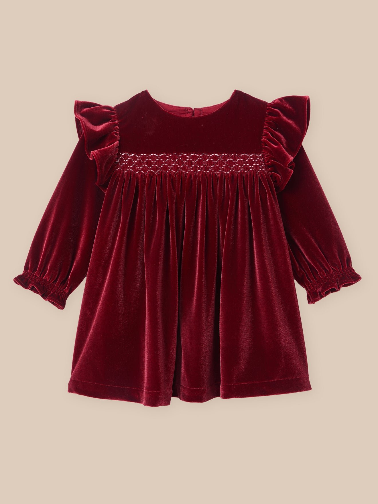 Velvet Dress CYRILLUS Red