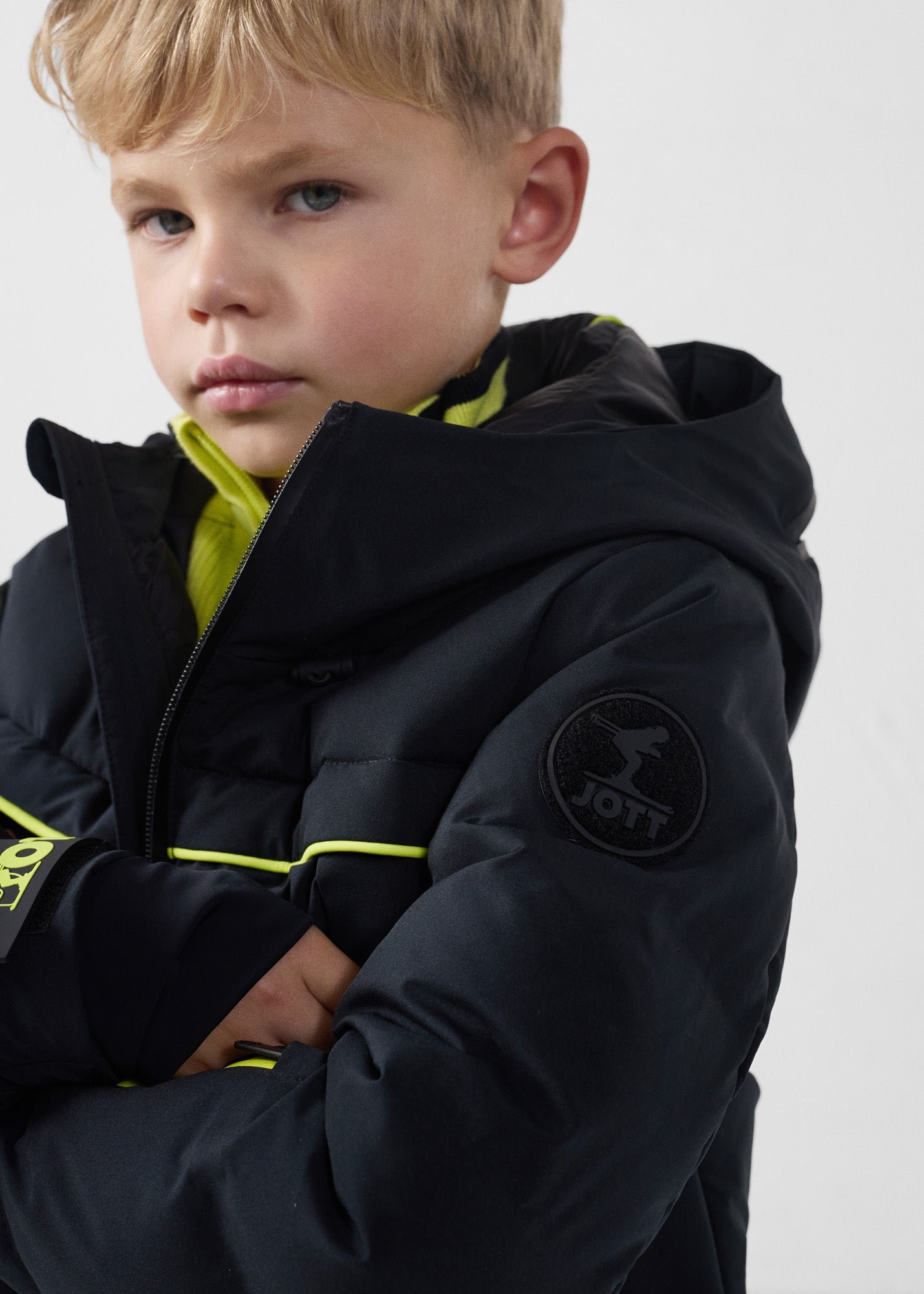 Doudoune ski enfant grand froid cembros JOTT Noir