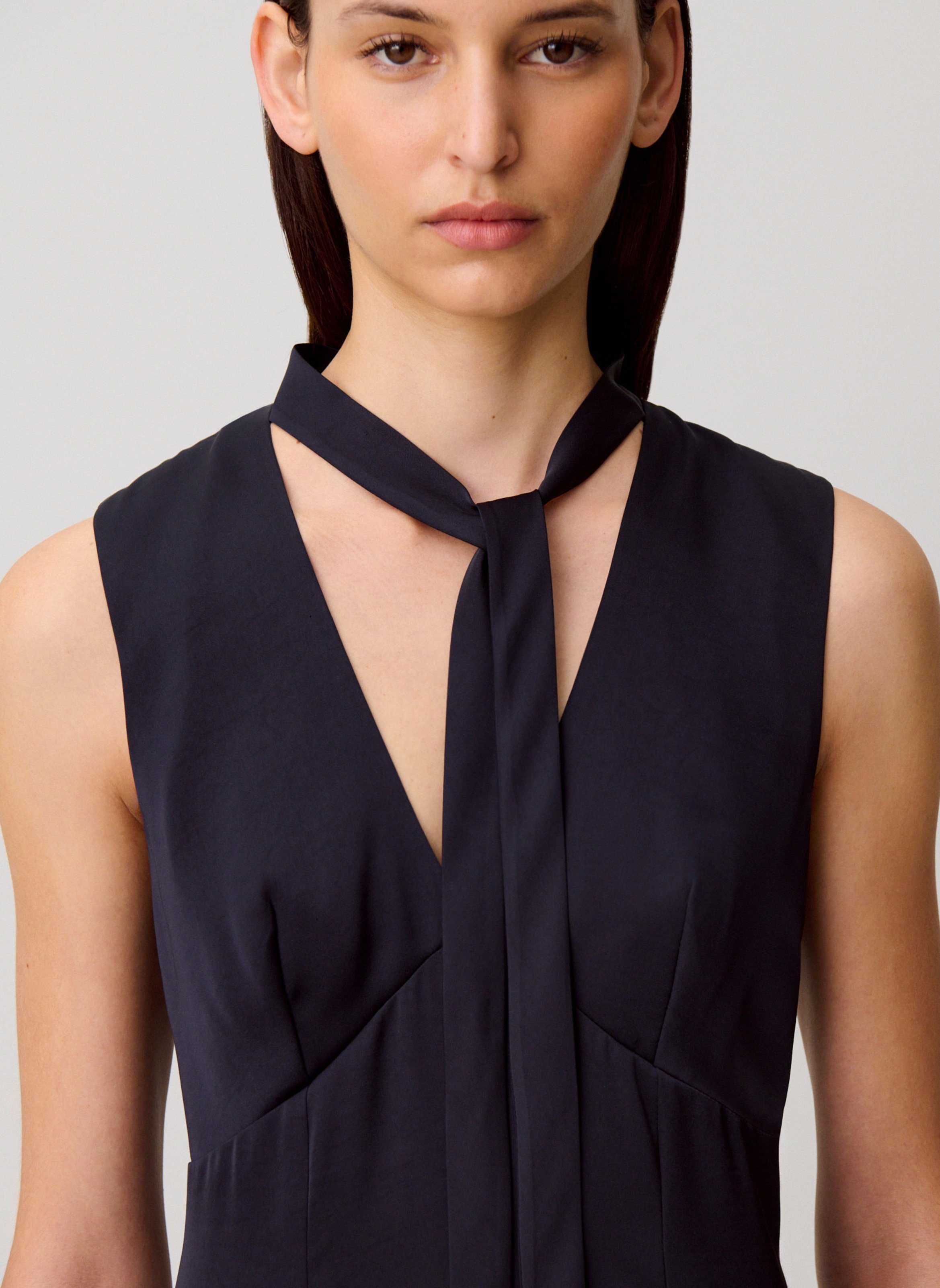 Rechte jumpsuit met V-hals CLAUDIE PIERLOT Blauw