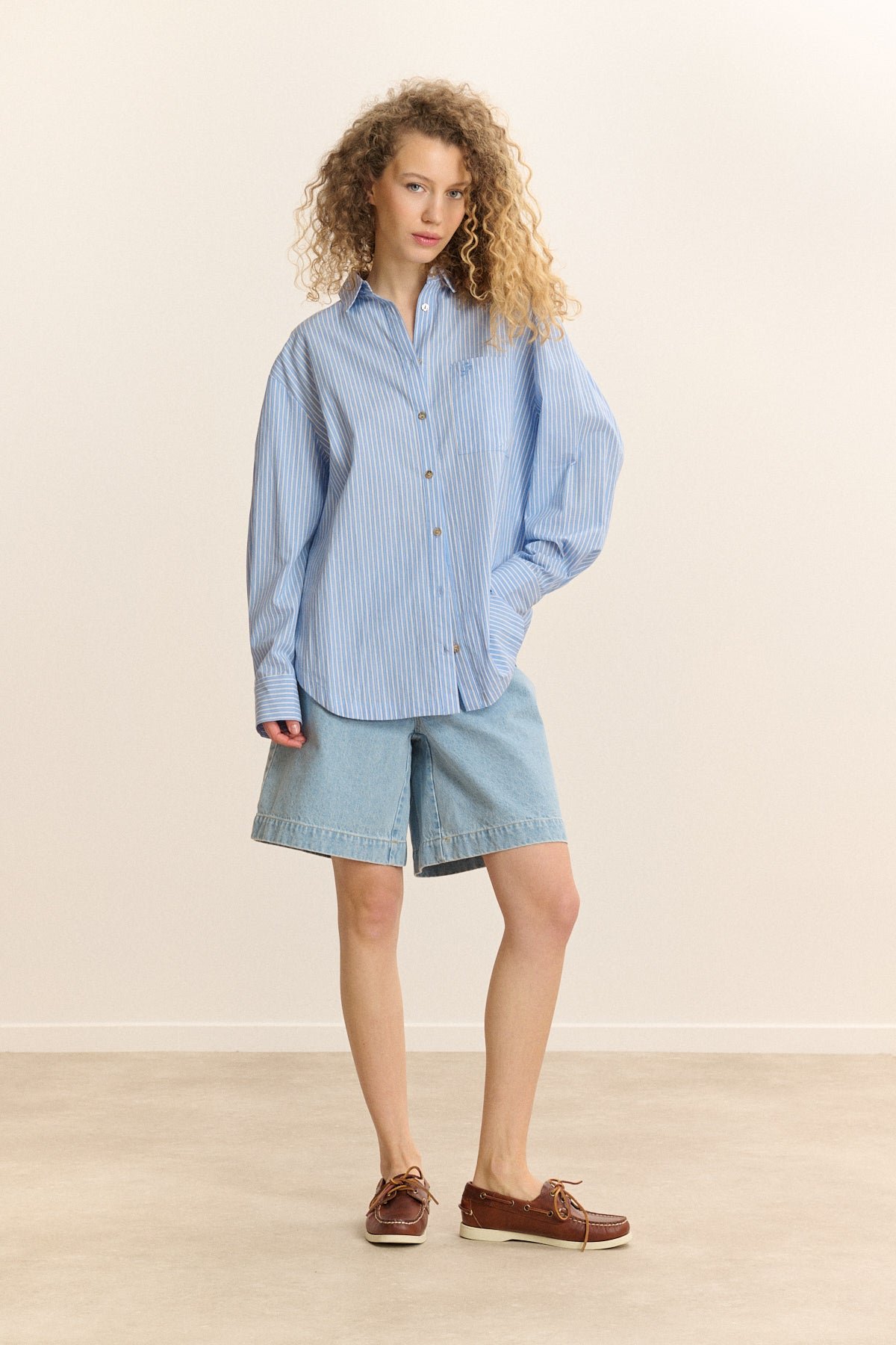 Long-sleeve Striped Shirt GARANCE PARIS Blue