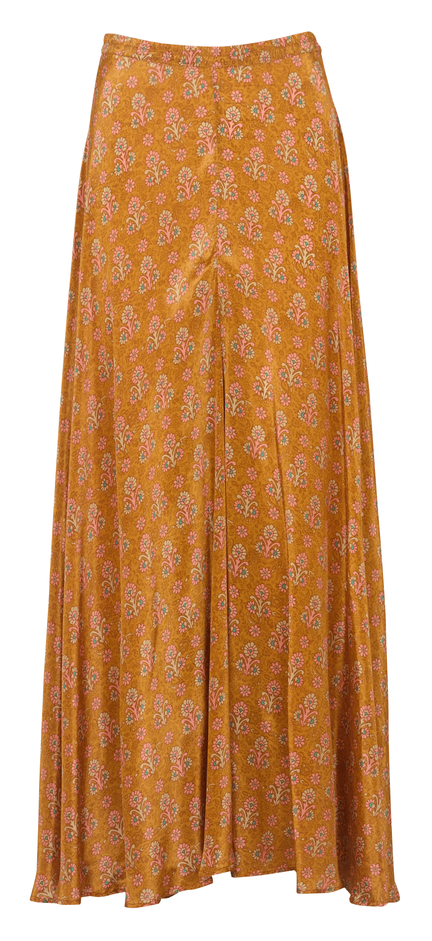 Wijde broek met bloemenprint MES DEMOISELLES Oranje