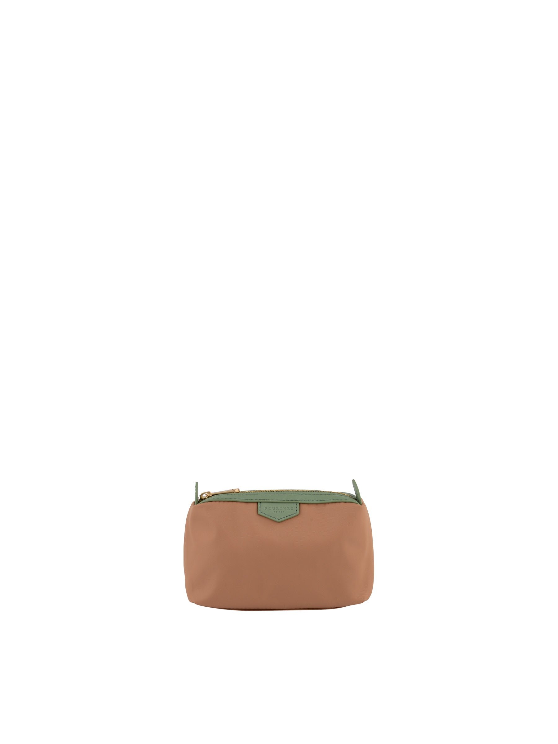 Calfskin leather handbag POURCHET Green