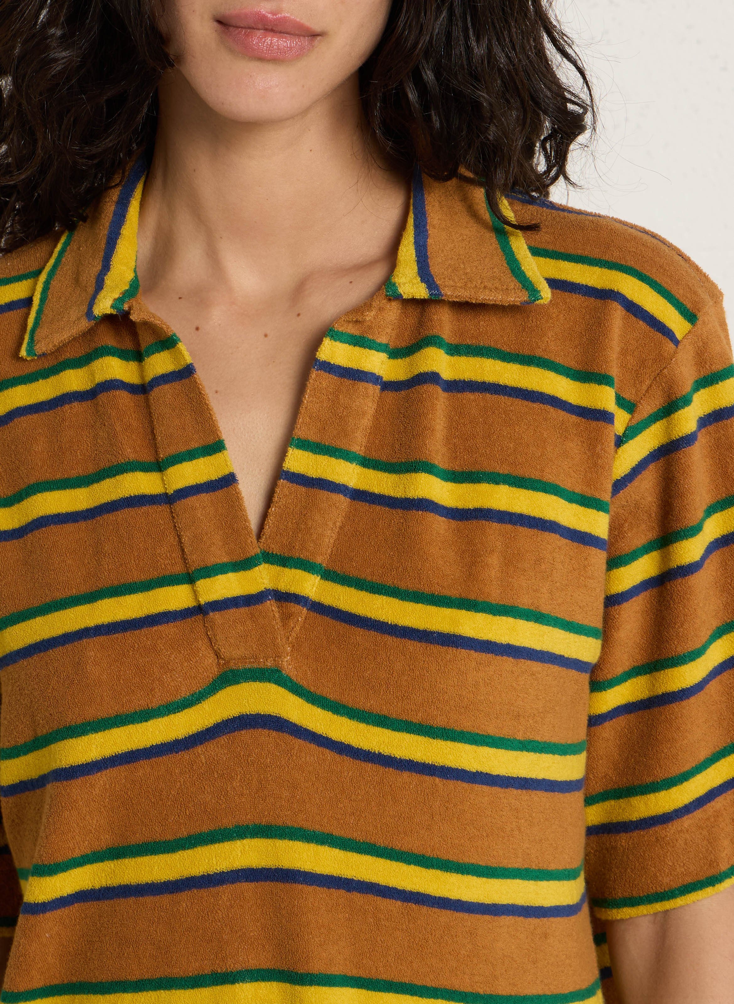 Mittellanges Bio-Baumwollkleid LEON & HARPER Grun