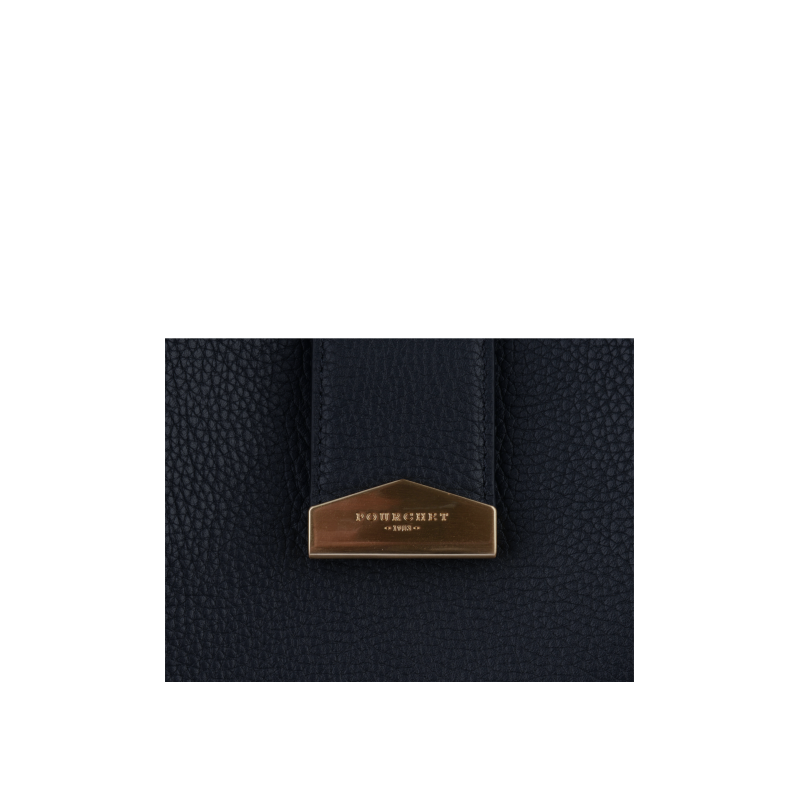 Calfskin leather shoulder bag Blue