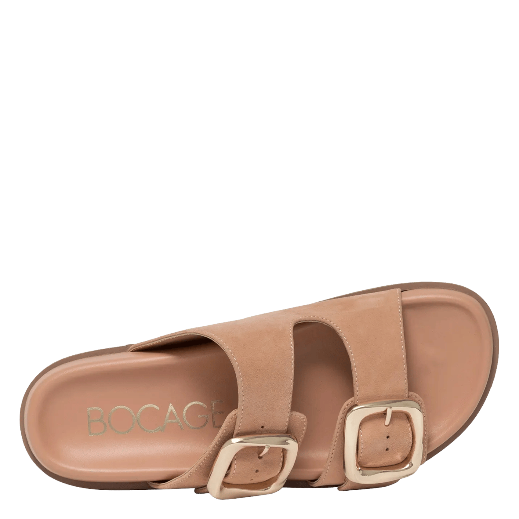 Slippers van zacht leer BOCAGE Roze