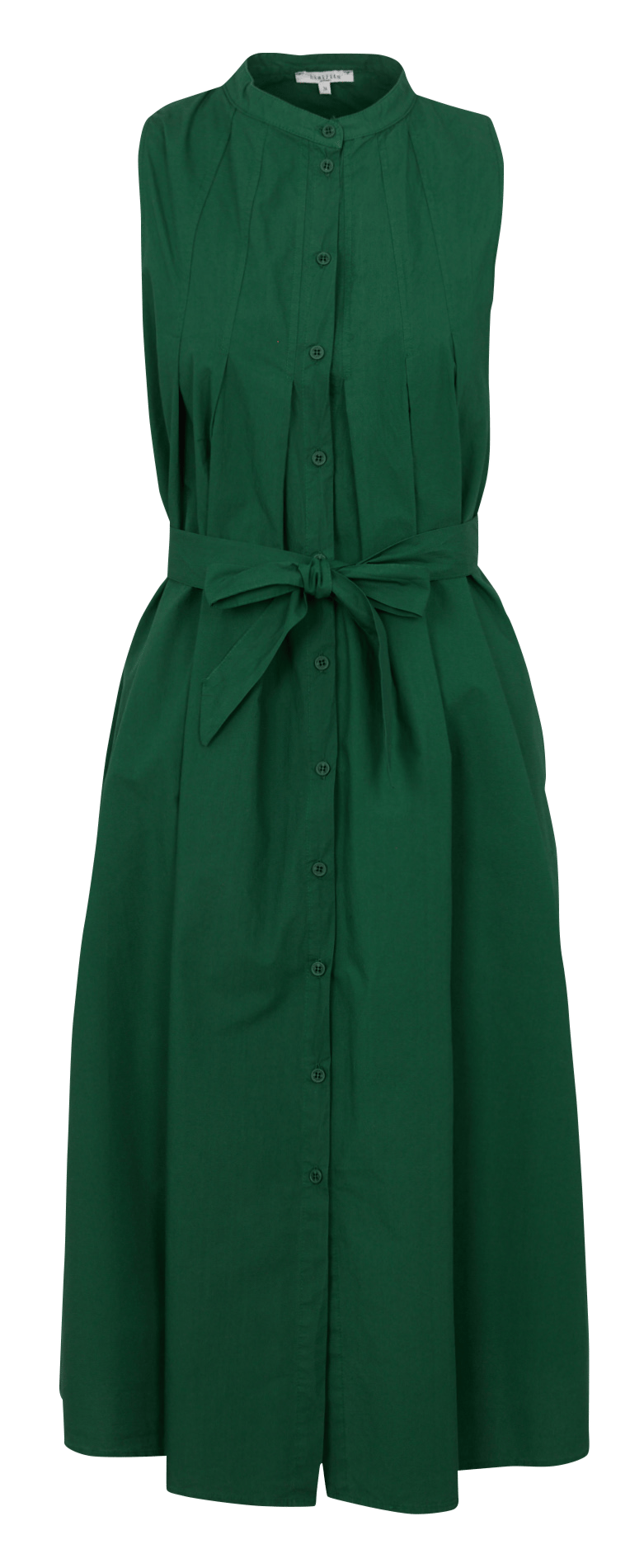 Lage, wijde katoenen jurk HUMILITY Groen