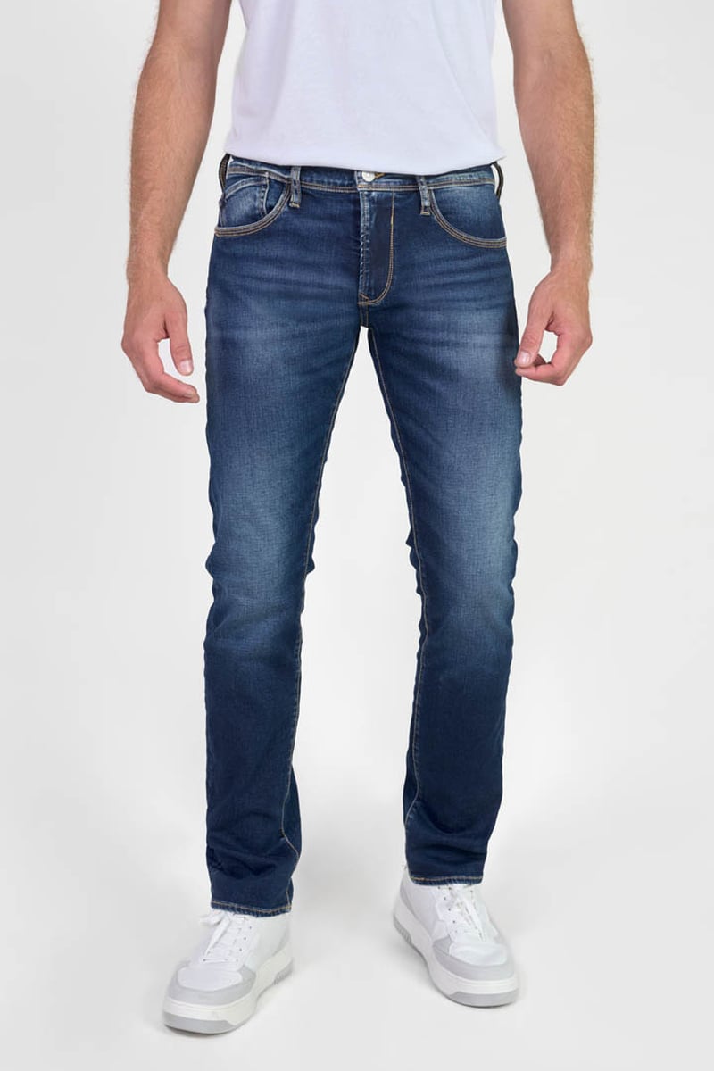 Straight leg jeans, length 34 LE TEMPS DES CERISES Blue