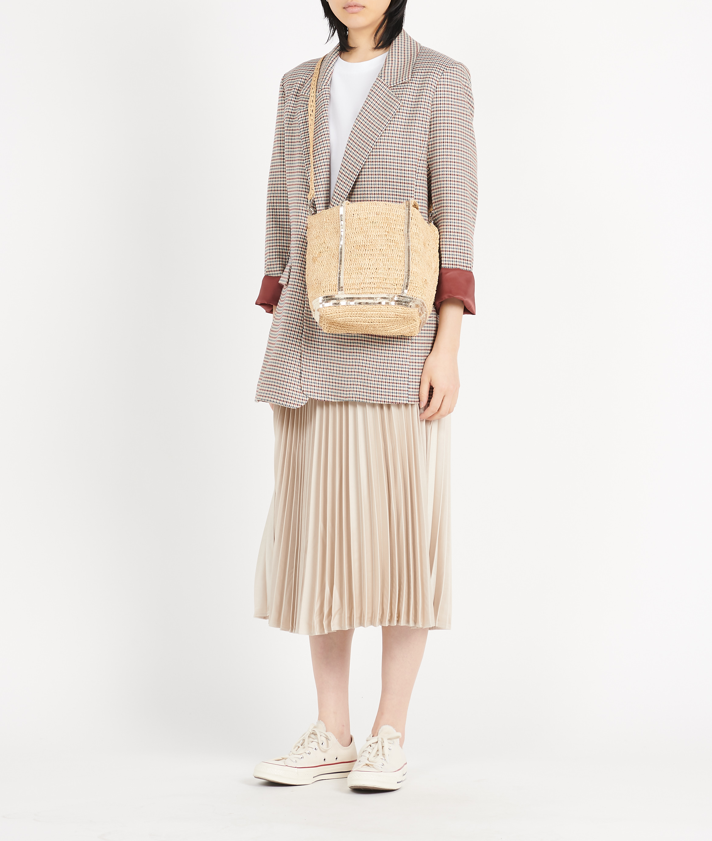 Raffia tote bag VANESSA BRUNO Golden