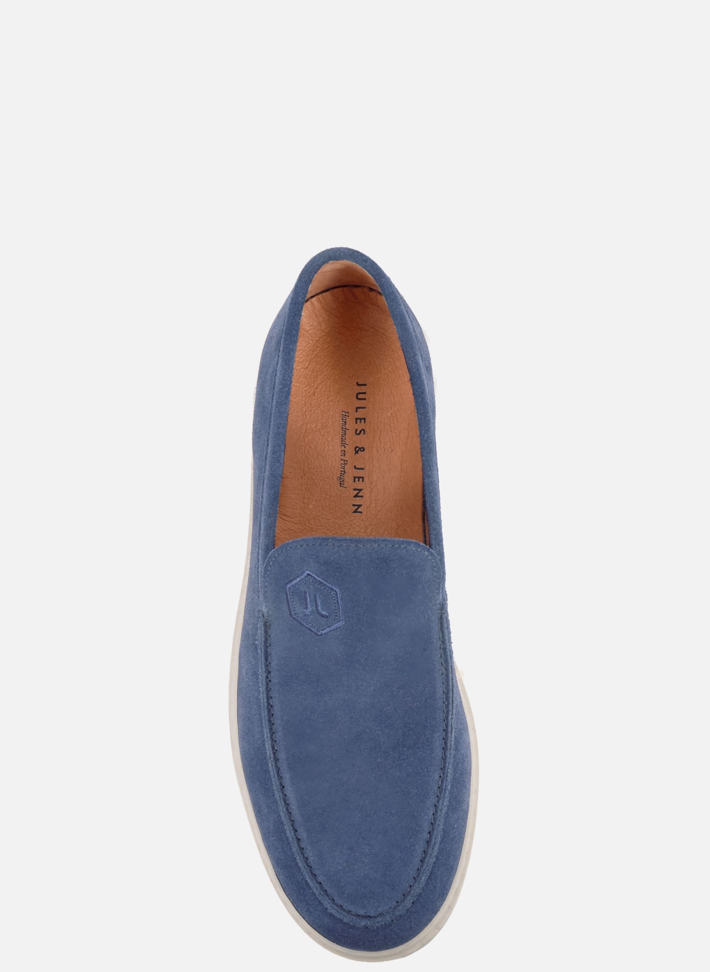 Mocassins hugo cuir daim JULES & JENN Blue