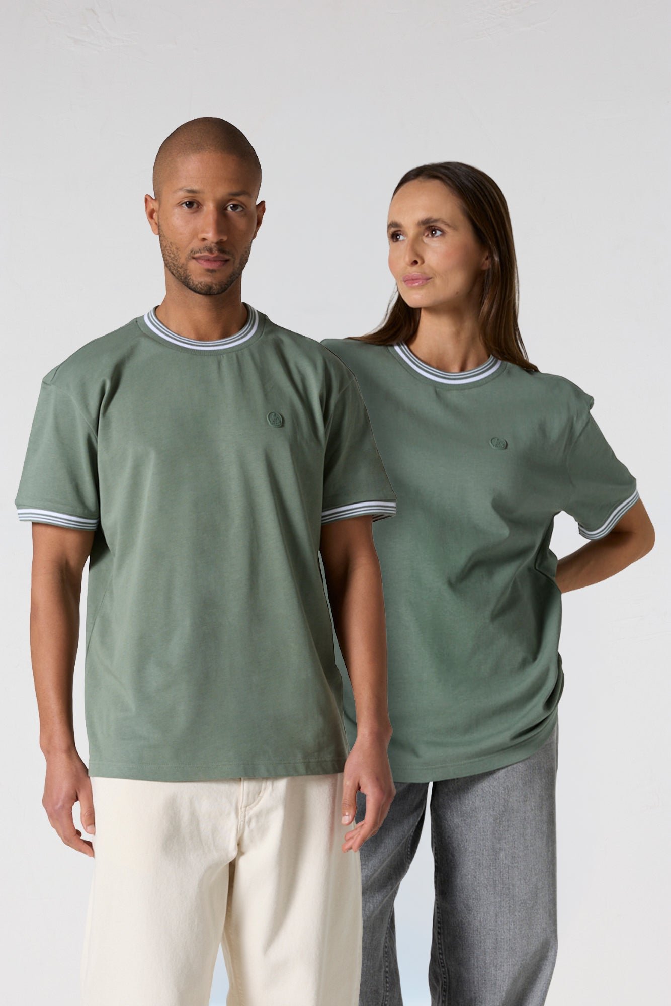 Round neck unisex T-shirt Ley JOTT Green