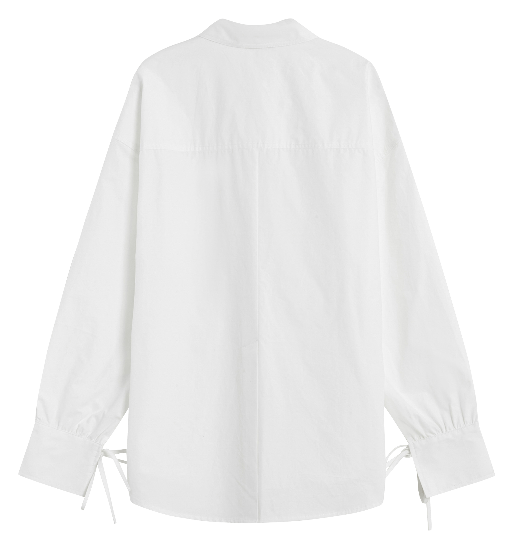 Chemise droite col classique en coton GRACE ET MILA Blanc