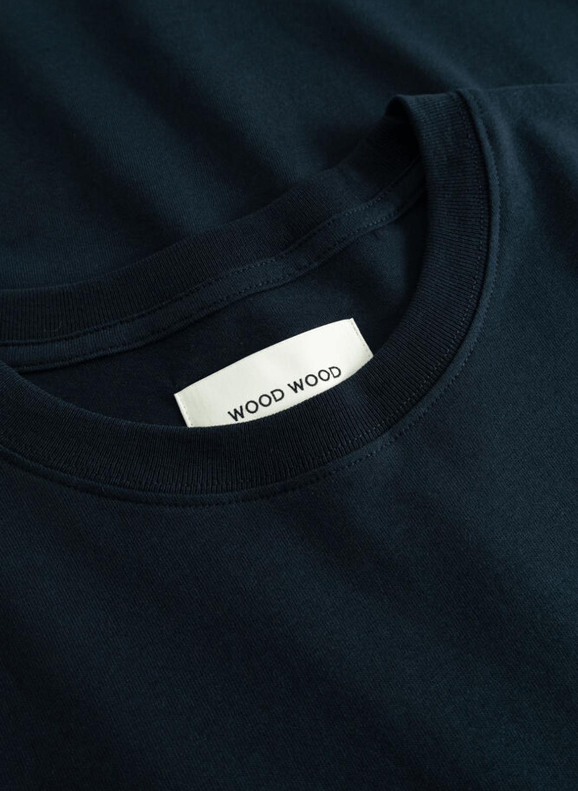 Recht T-shirt van biokatoen WOOD WOOD Blauw