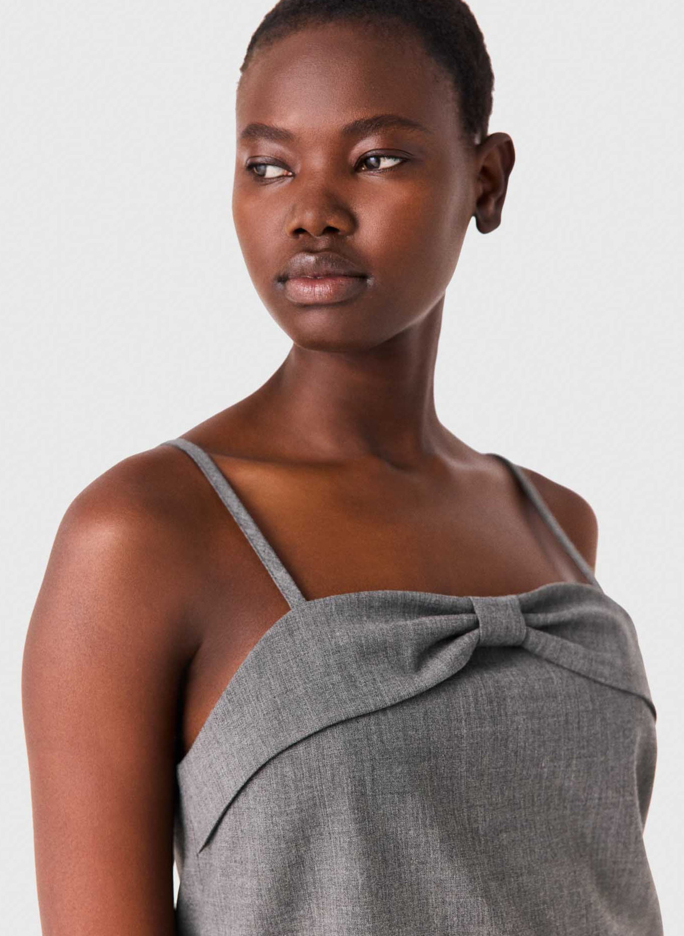 Robe courte MAJE Gris