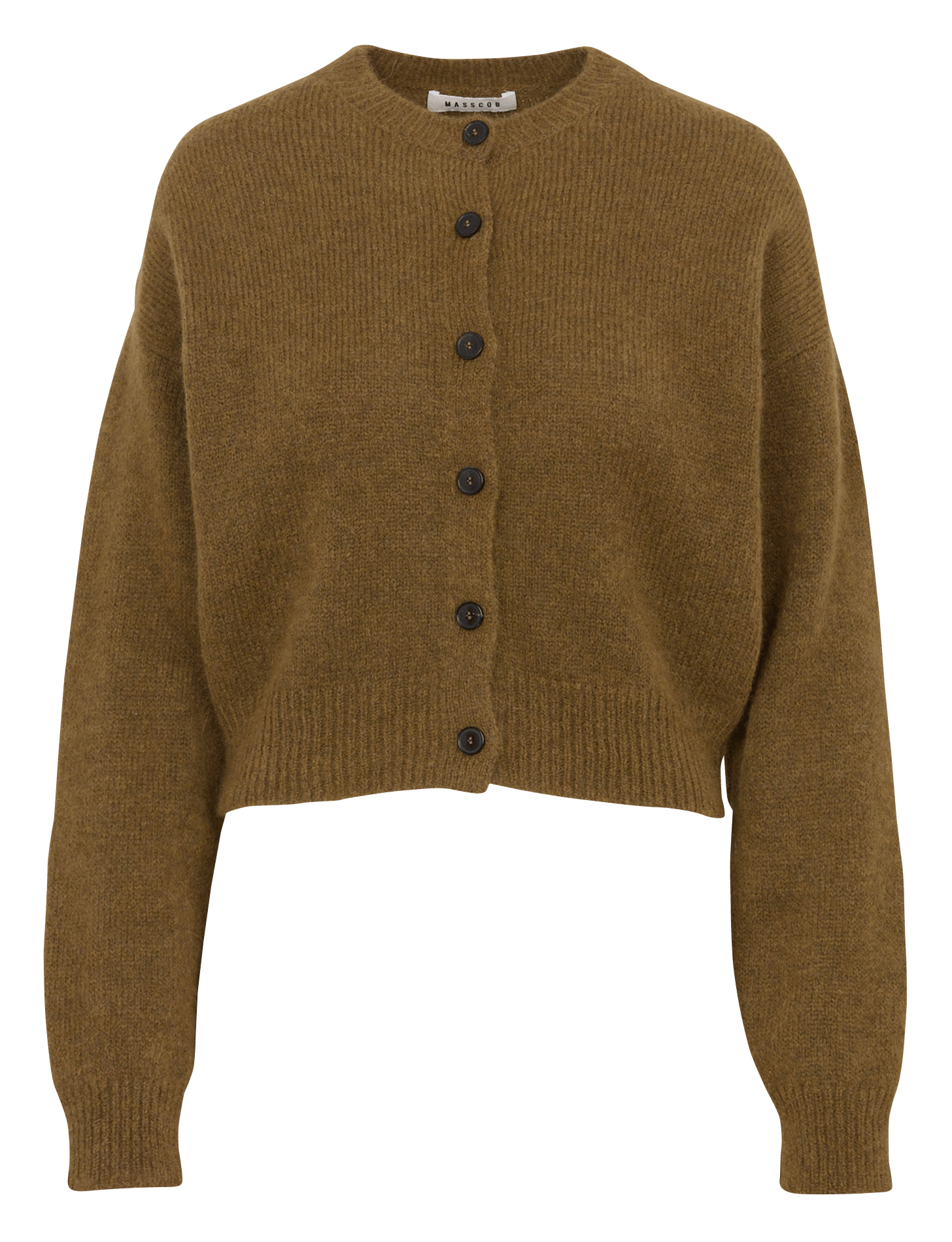 Vest met ronde hals - wolblend met alpaca MASSCOB