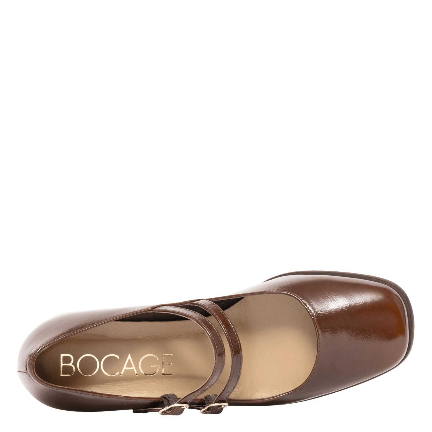 Leather pumps BOCAGE Brown