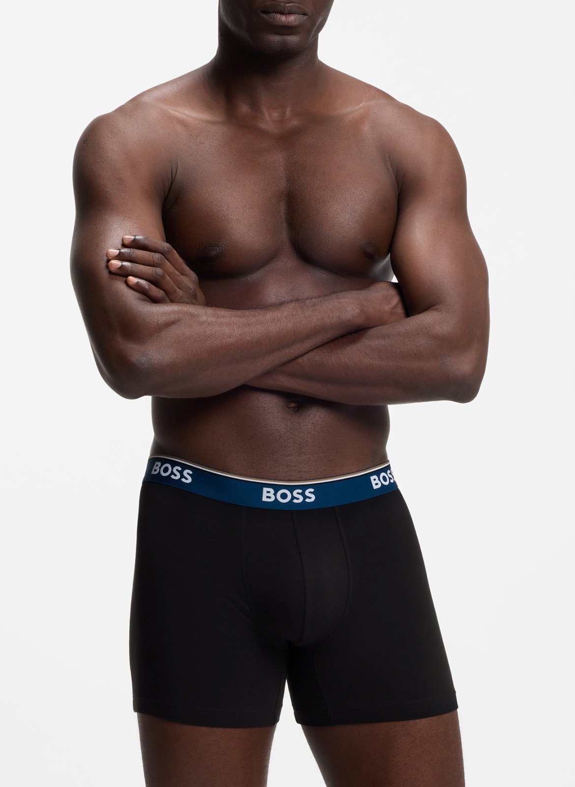 Pack of 3 cotton-blend boxer shorts BOSS Multicolored