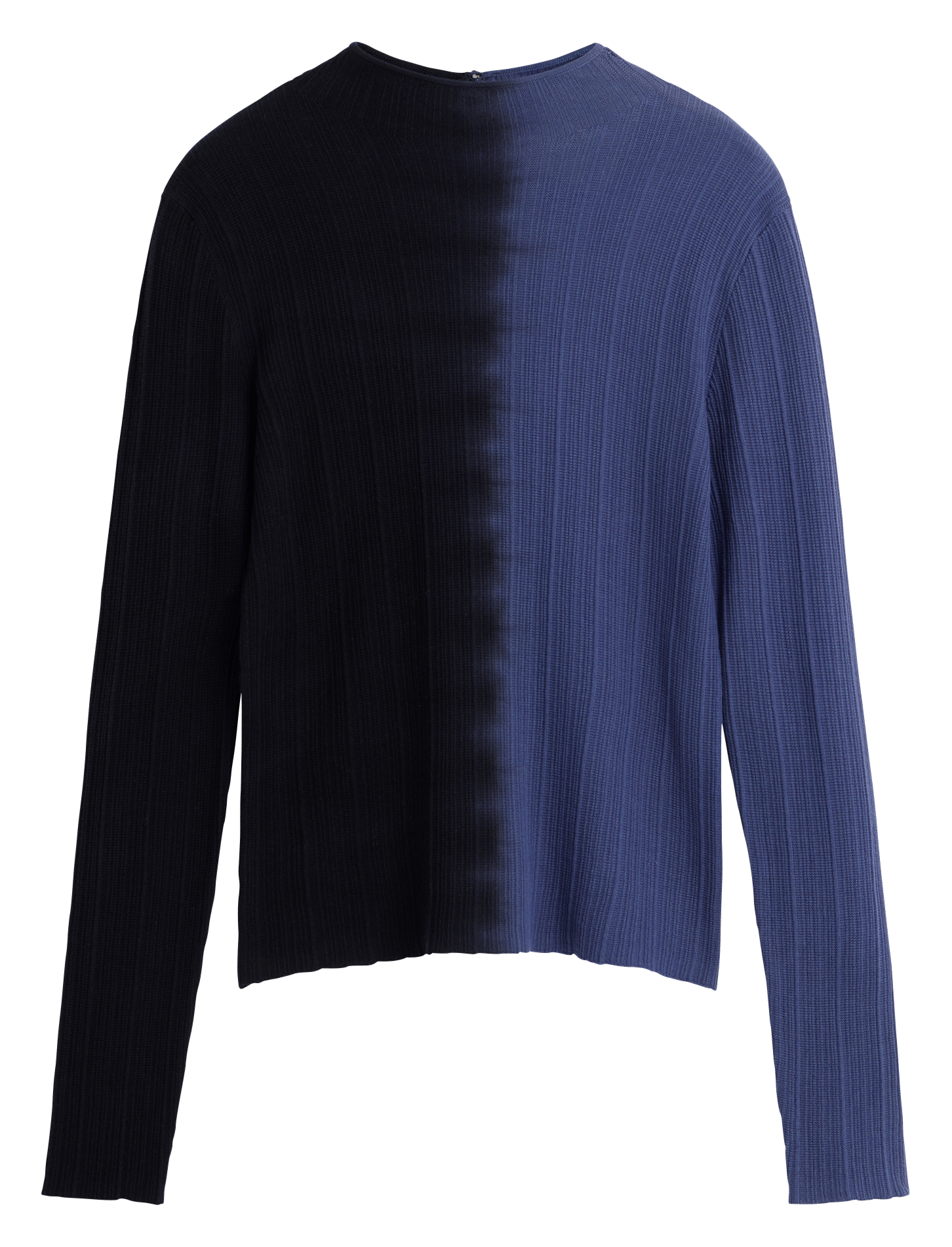 Pull col rond bicolor  DESIGUAL Bleu