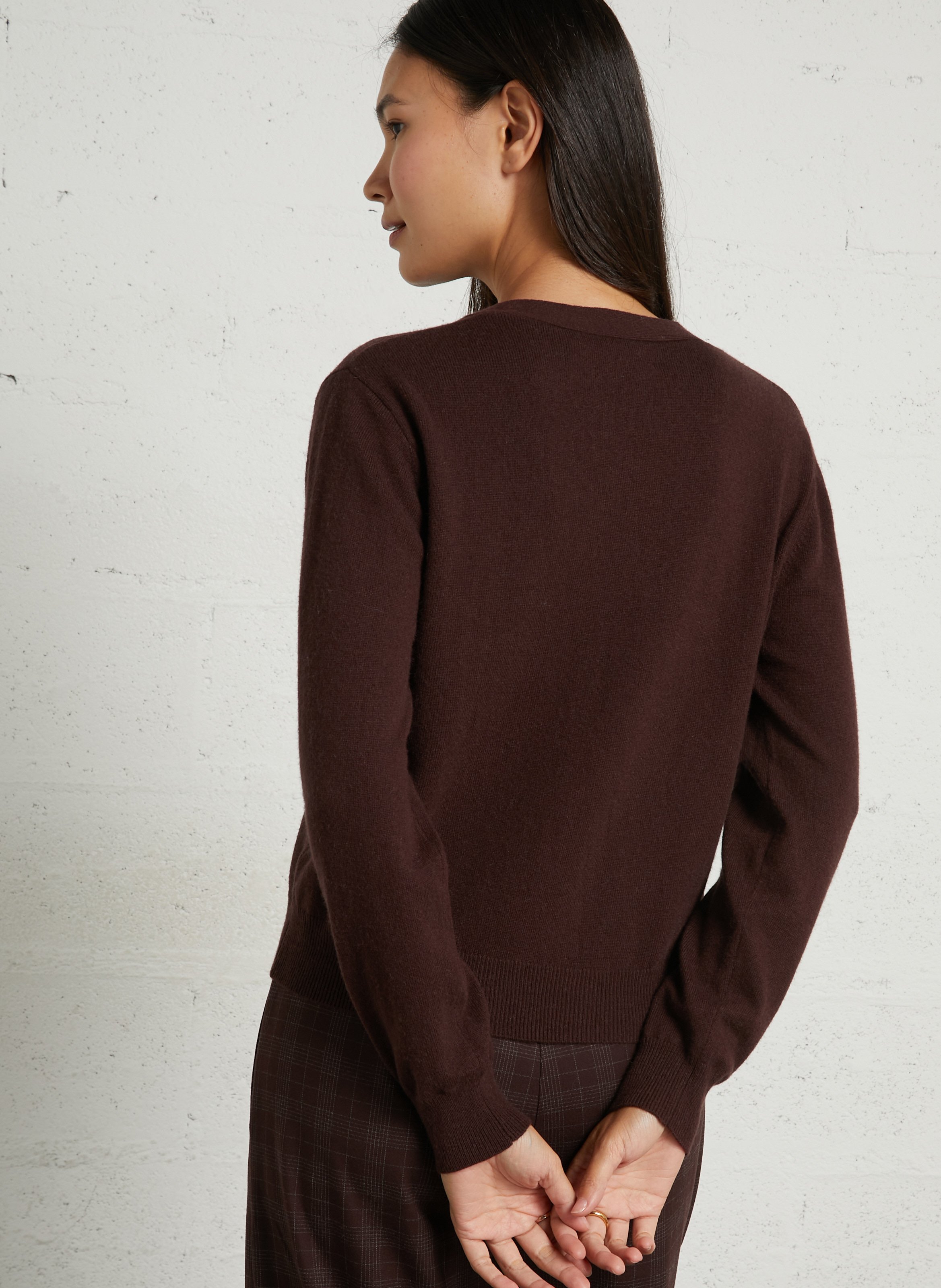 Gilet boutons asymétriques NICE THINGS Prune