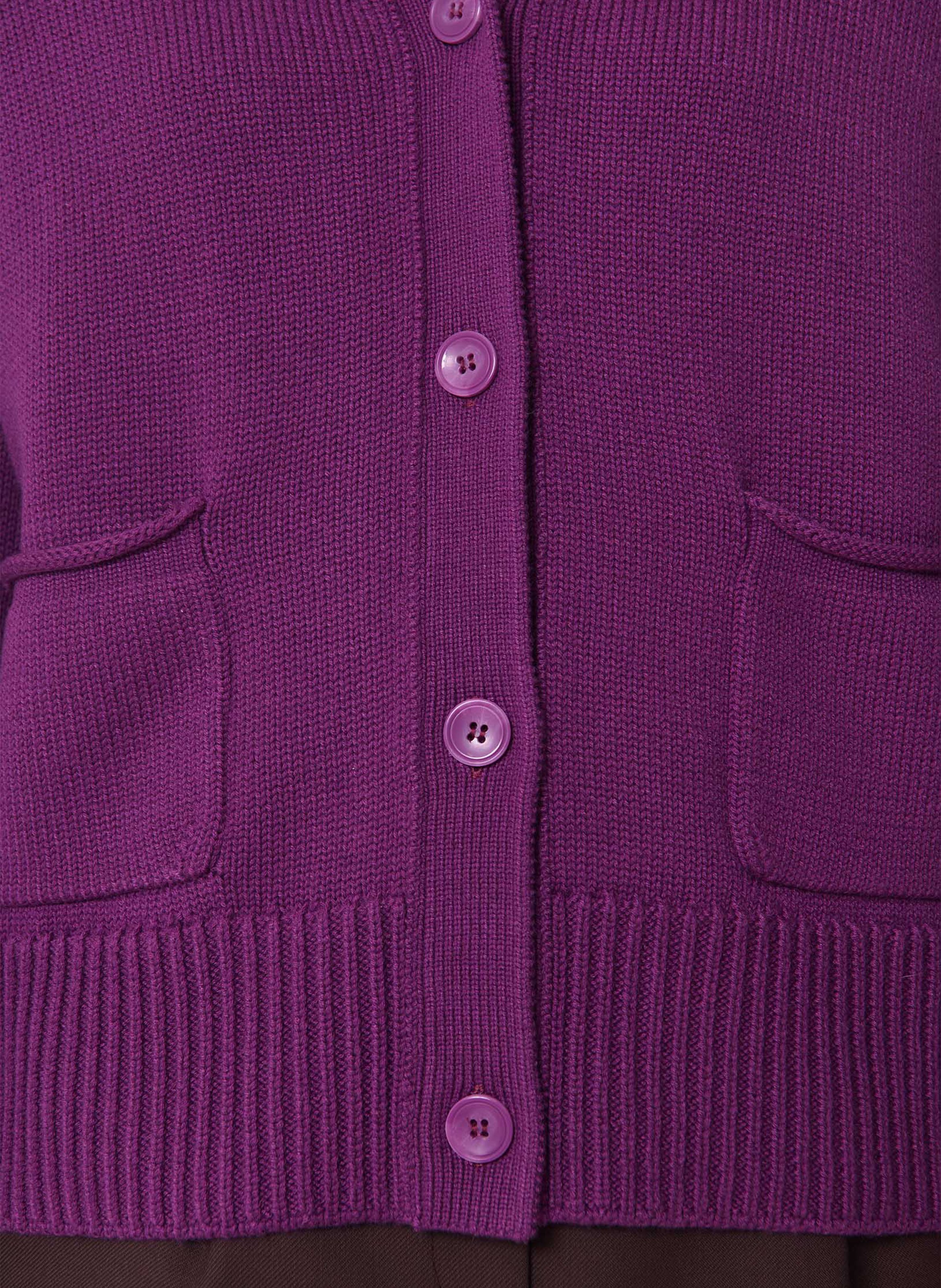 V-neck cardigan TARA JARMON Purple