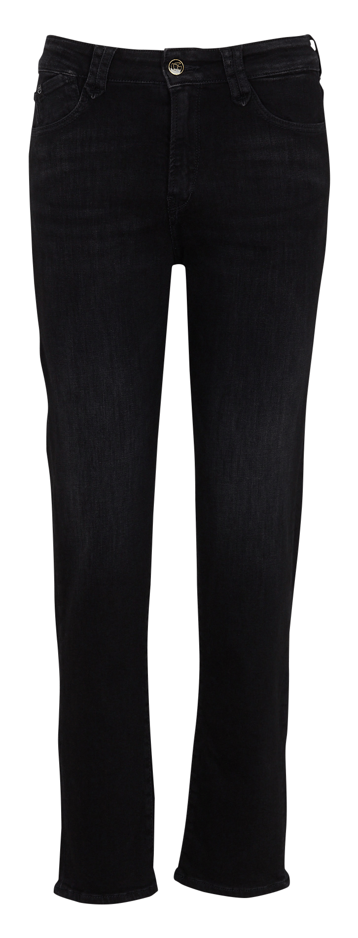 Wide-leg cotton-blend jeans LE TEMPS DES CERISES Black