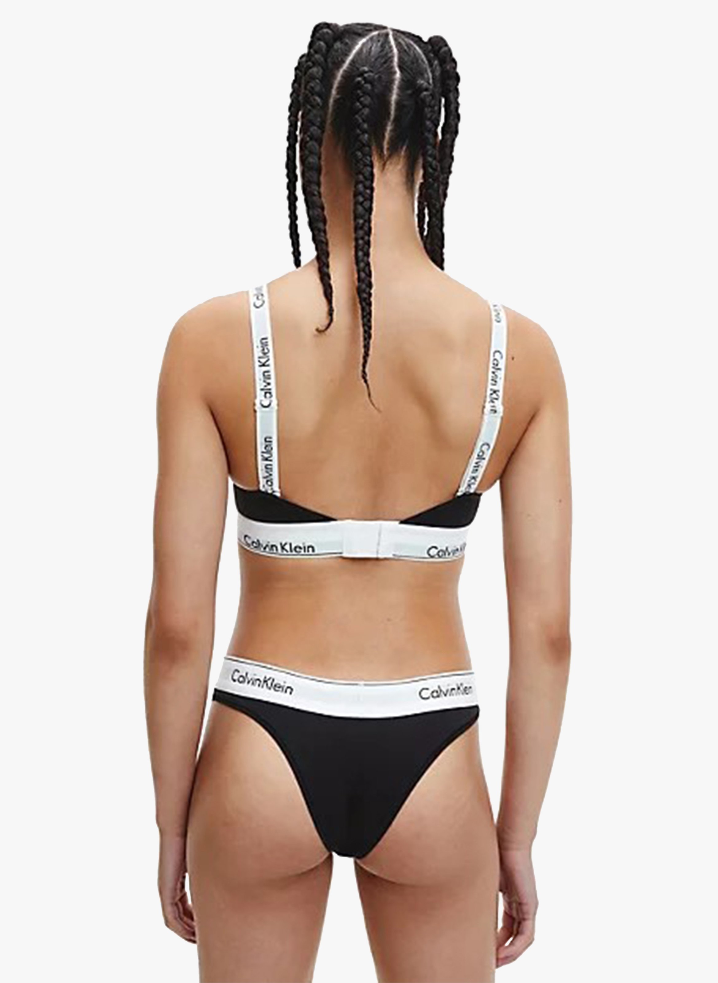 Cotton-blend bralette CALVIN KLEIN UNDERWEAR Black