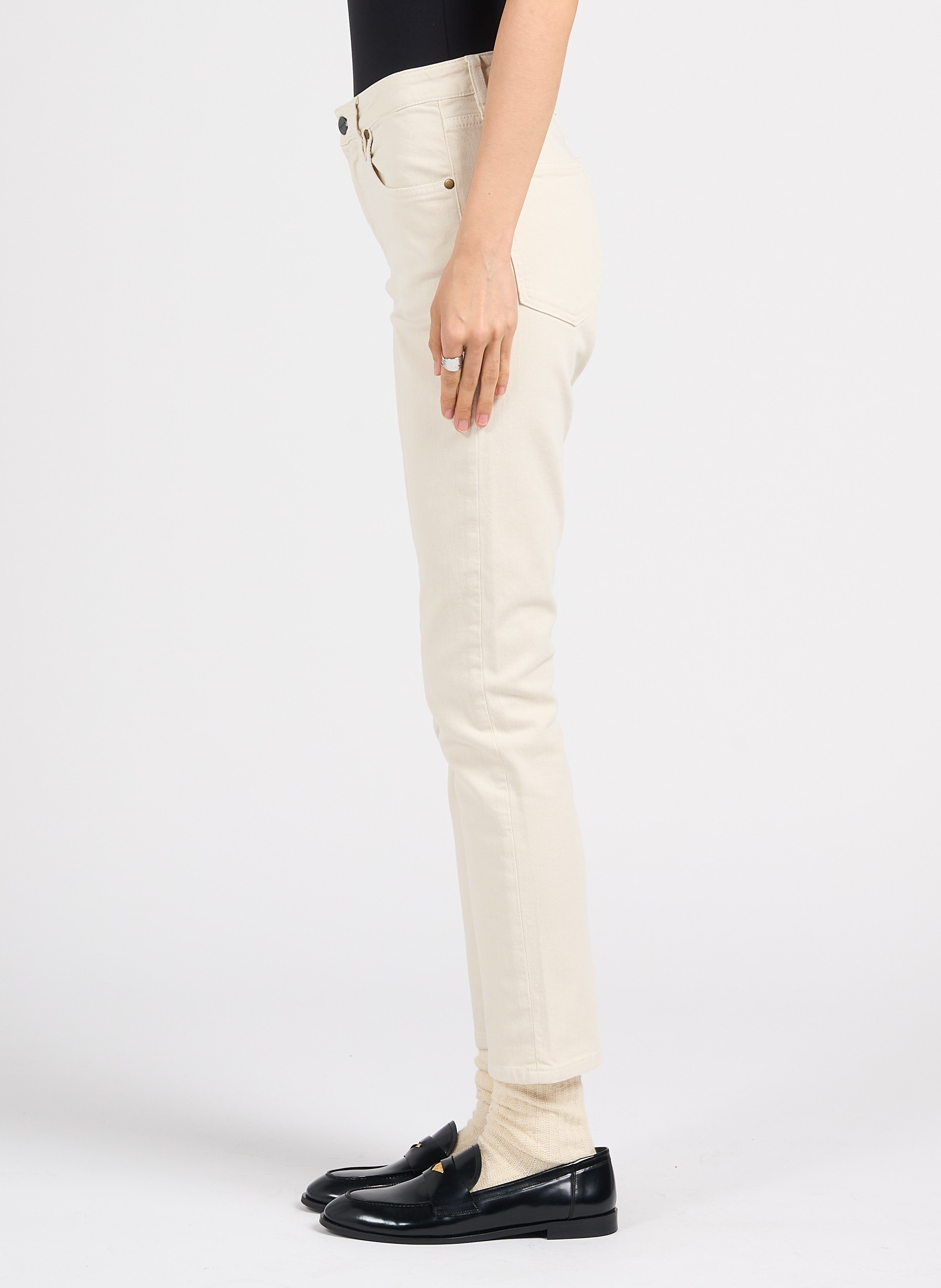Slim-fit jeans | katoenblend ACQUAVERDE Wit