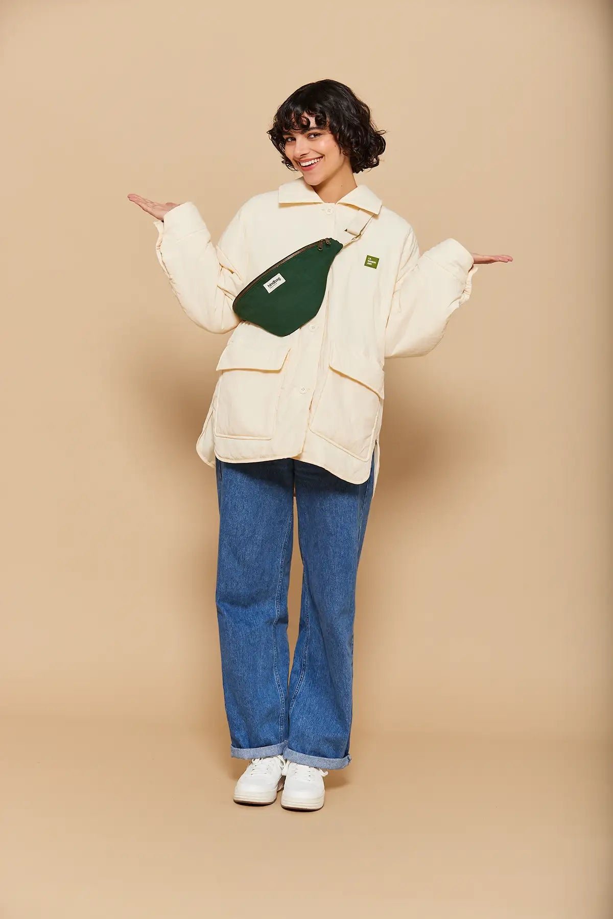 Cotton waist bag HINDBAG Green