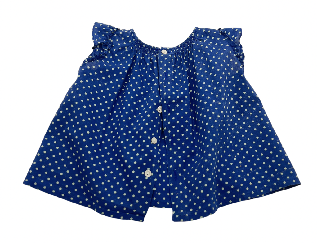 Blue baby blouse - 3 months BONPOINT - Seconde Main Blue