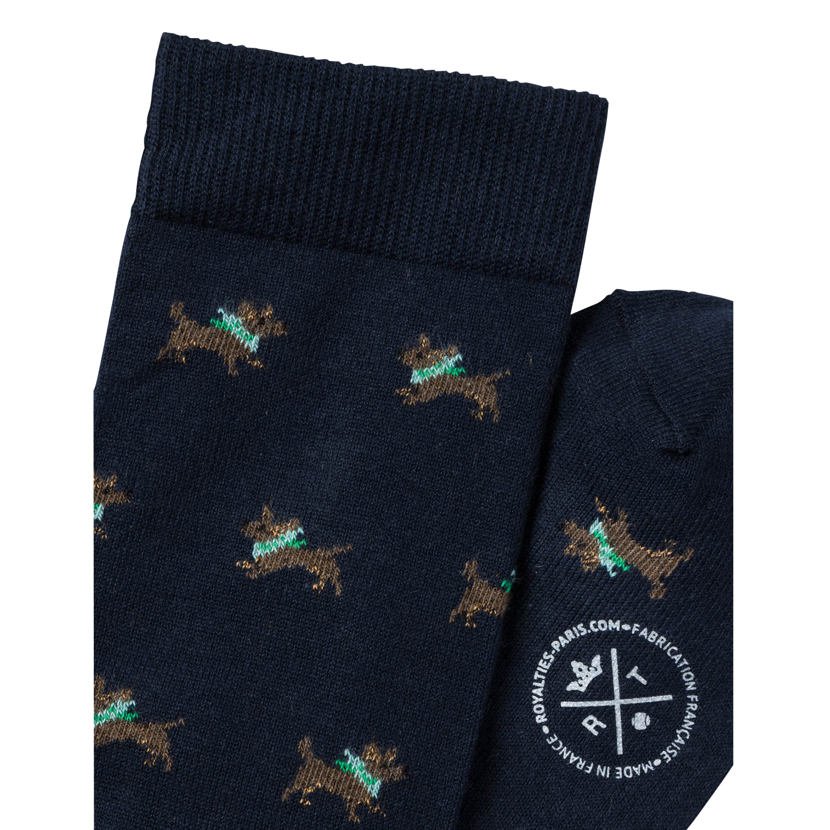 Cotton socks with logo ROYALTIES Blue