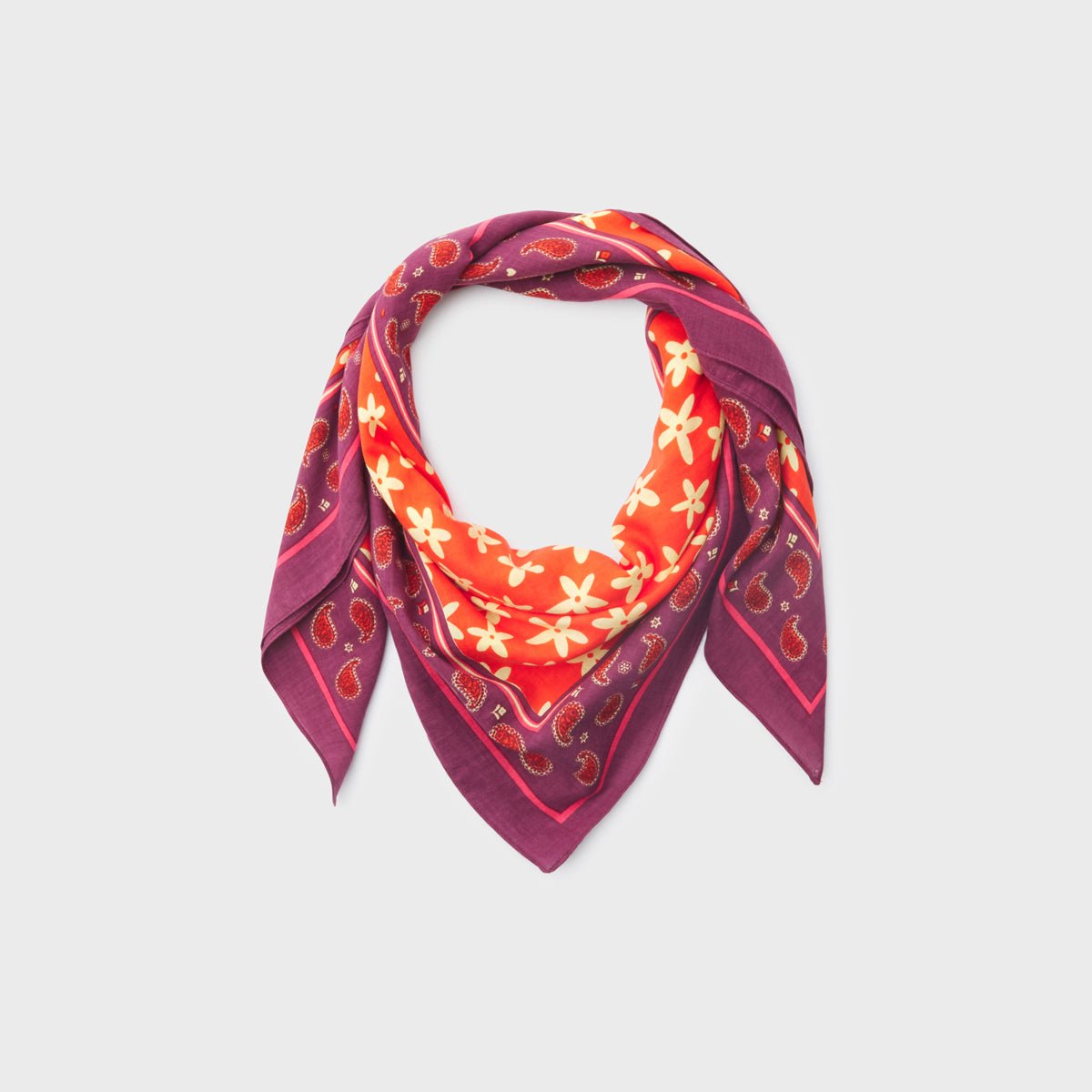 Organic cotton scarf BILLYBELT Red