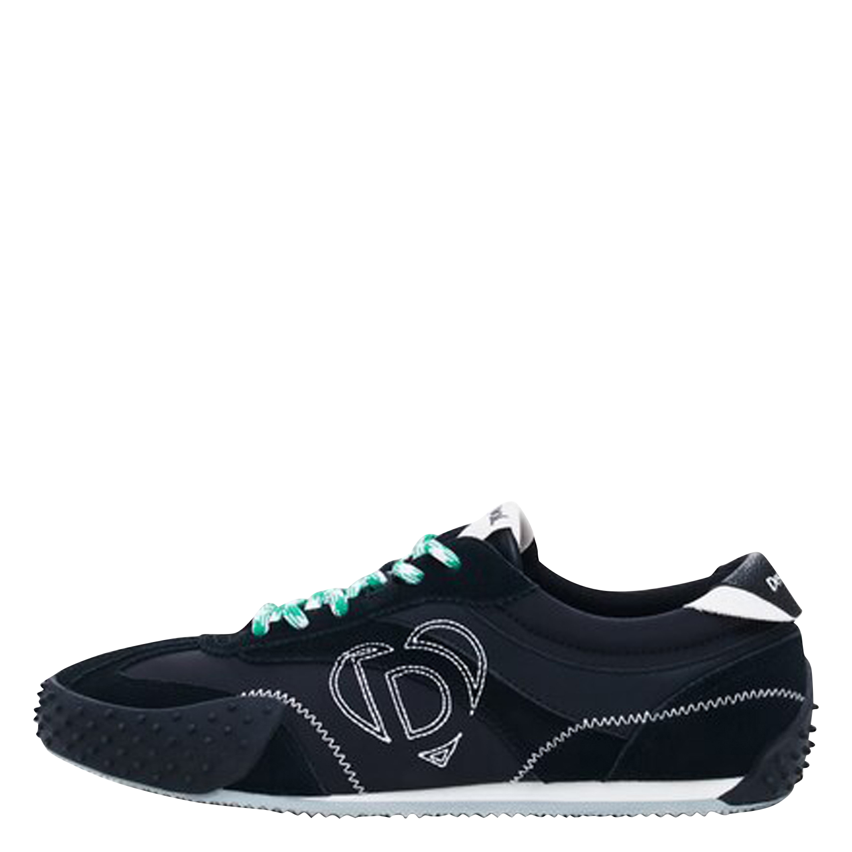 Low-top leather mix sneakers DESIGUAL Black