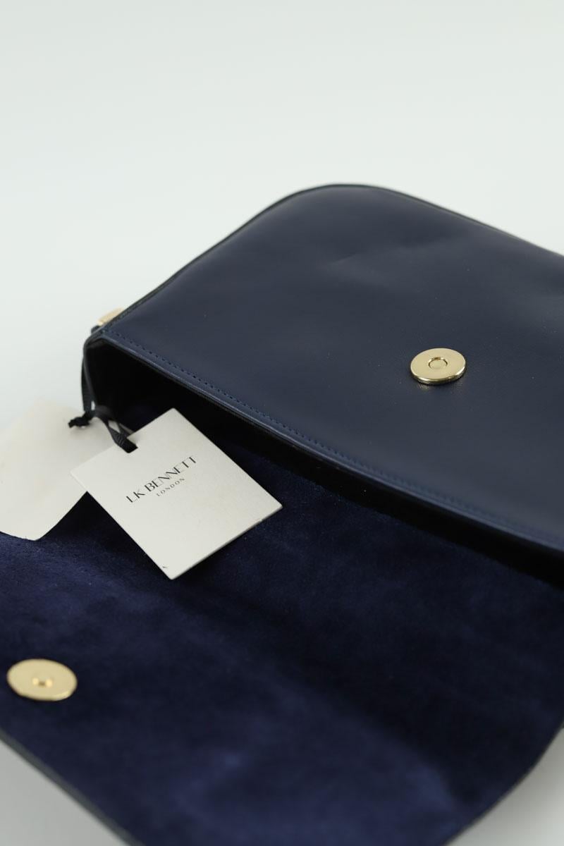 Leather messenger bag LK BENNETT - Seconde Main Blue