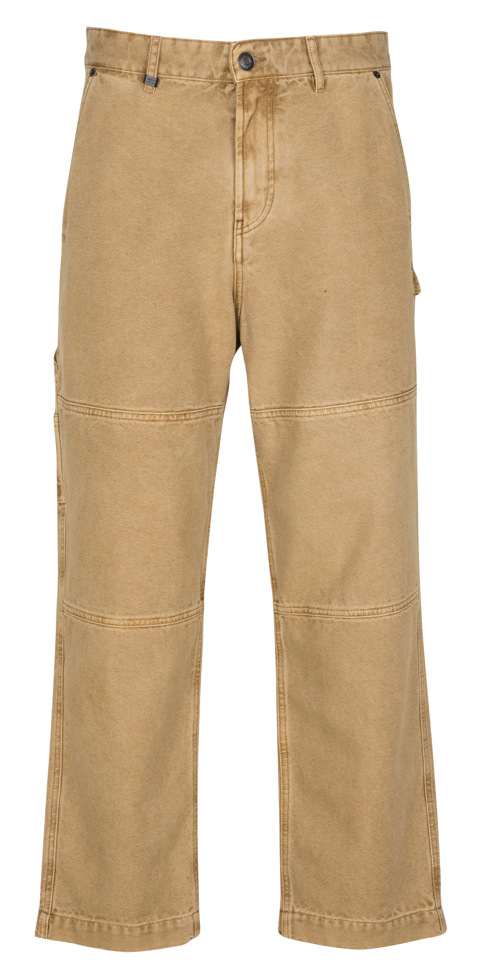 Carpenter style washed denim jeans IKKS Beige