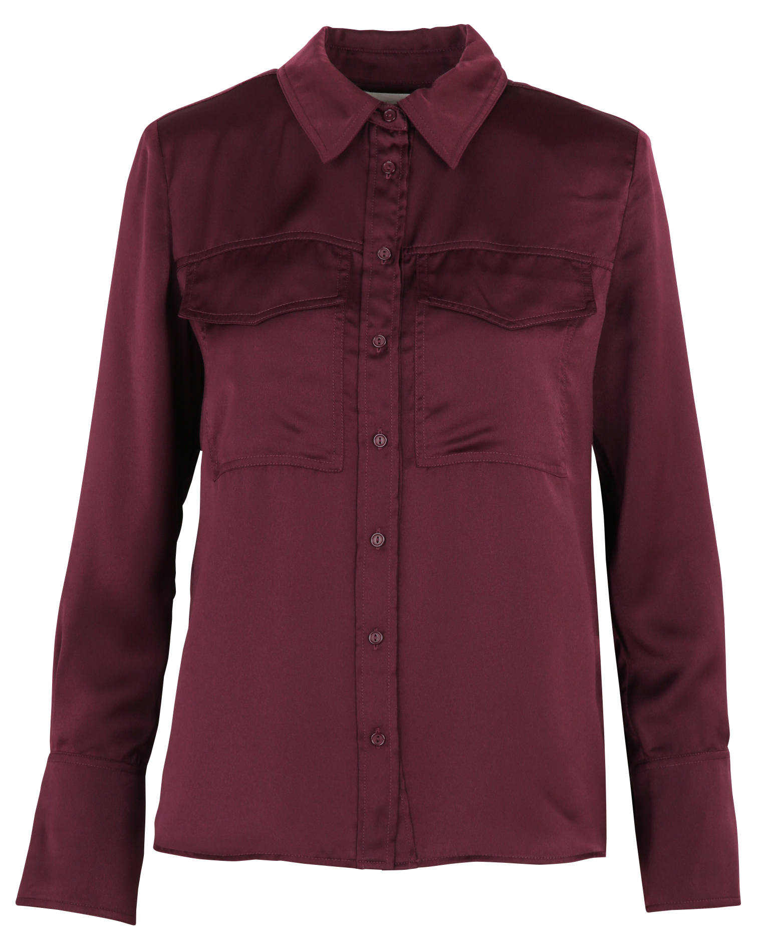 Chemise droite satinée BA&SH Prune