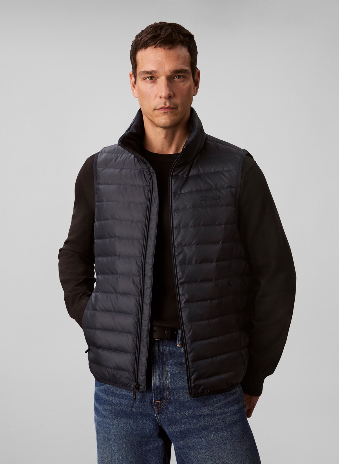 High-neck padded jacket CALVIN KLEIN Blue
