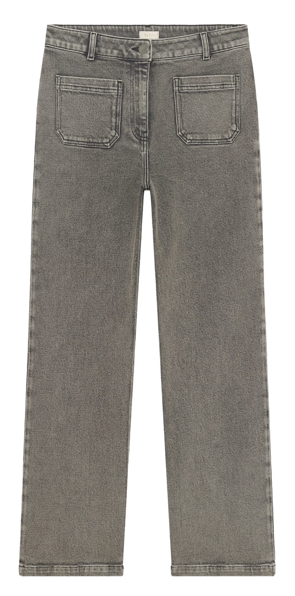 Cotton-blend straight jeans PABLO Grey
