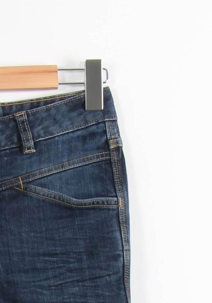 Cropped slim jeans with studs CLOSED - Seconde Main Blue