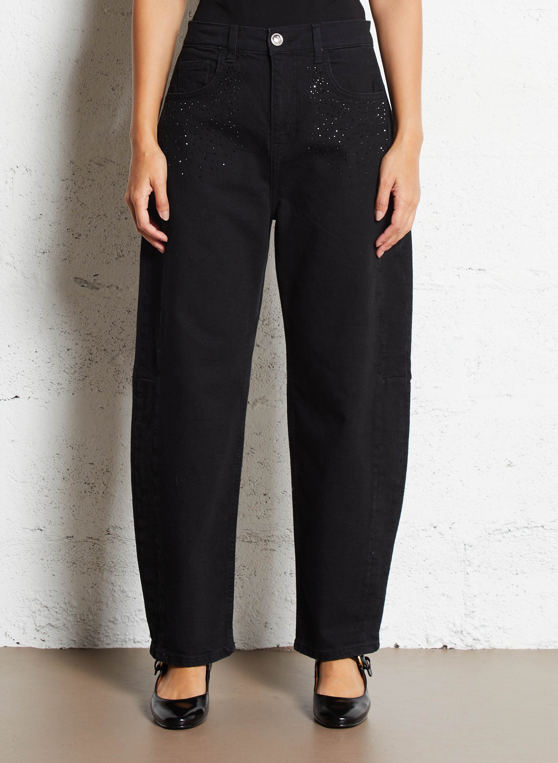 Boyfit Jeans aus Baumwoll-Mix LIU JO Schwarz