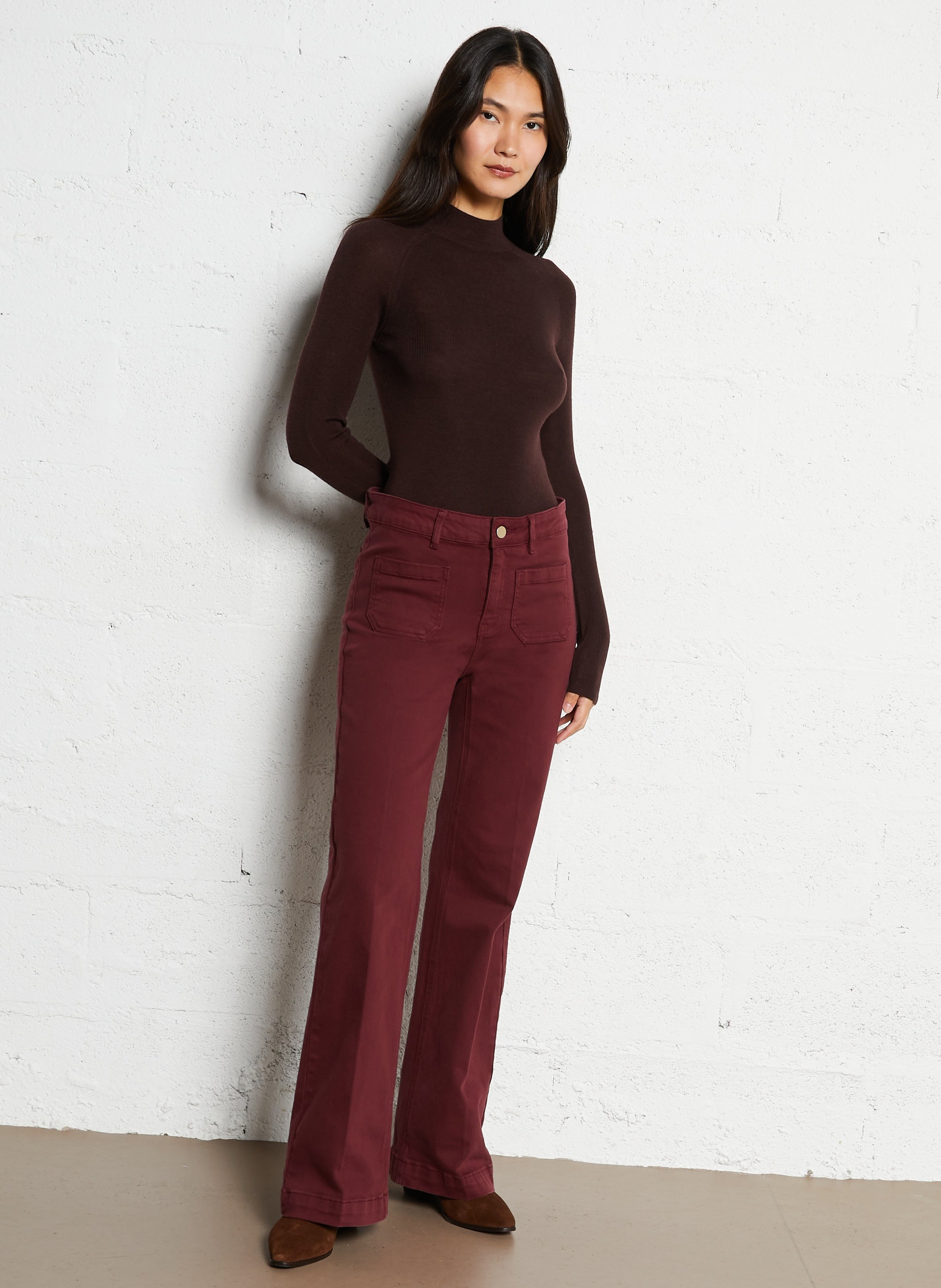 Suède enkellaarzen BOCAGE Brown