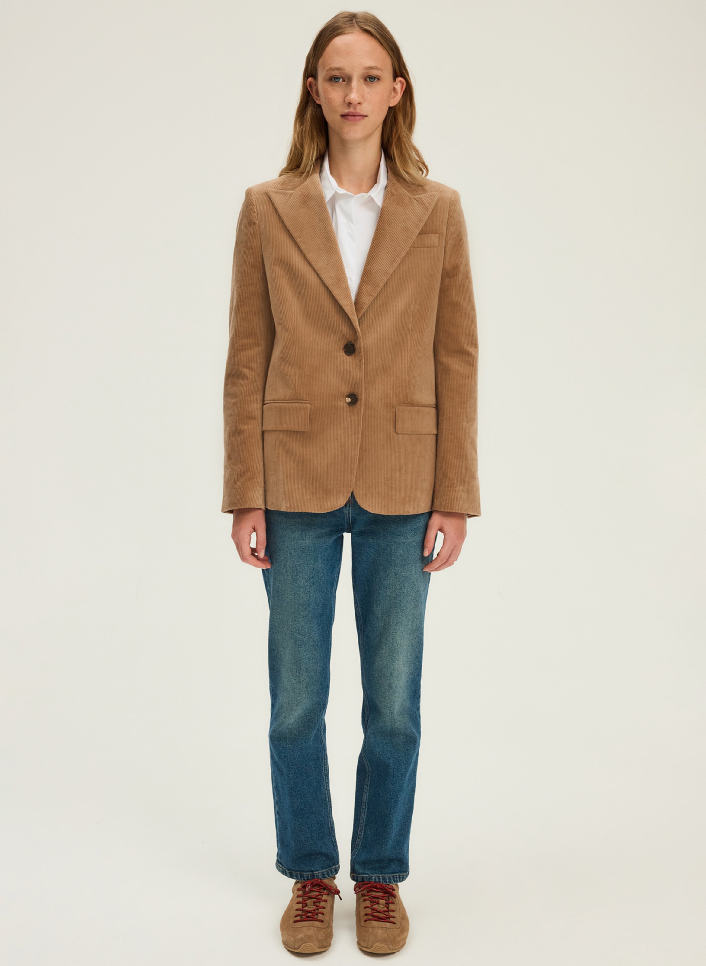 Corduroy suit jacket PABLO Brown