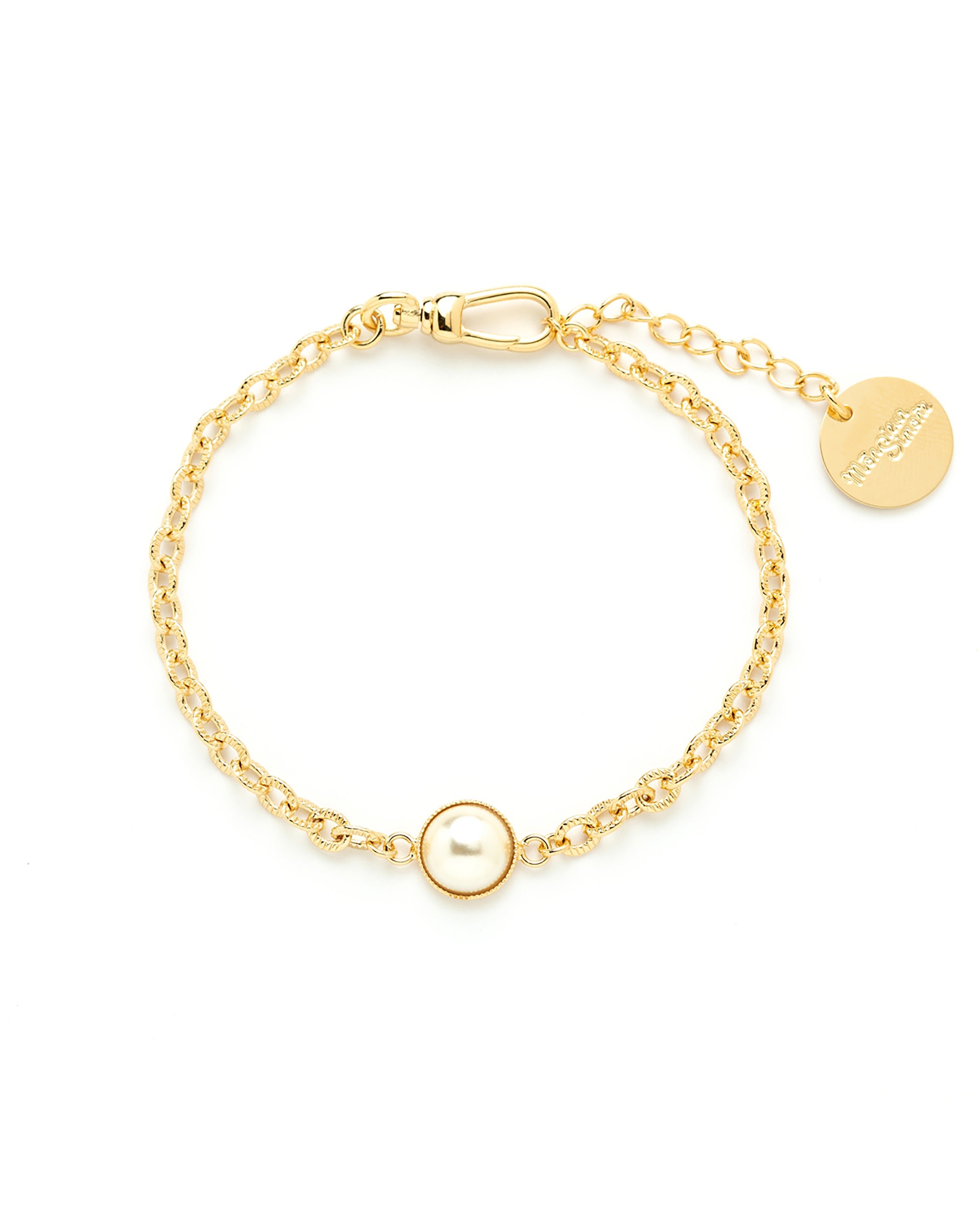 Mini bracelet perle  plaqué argent MONSIEUR SIMONE