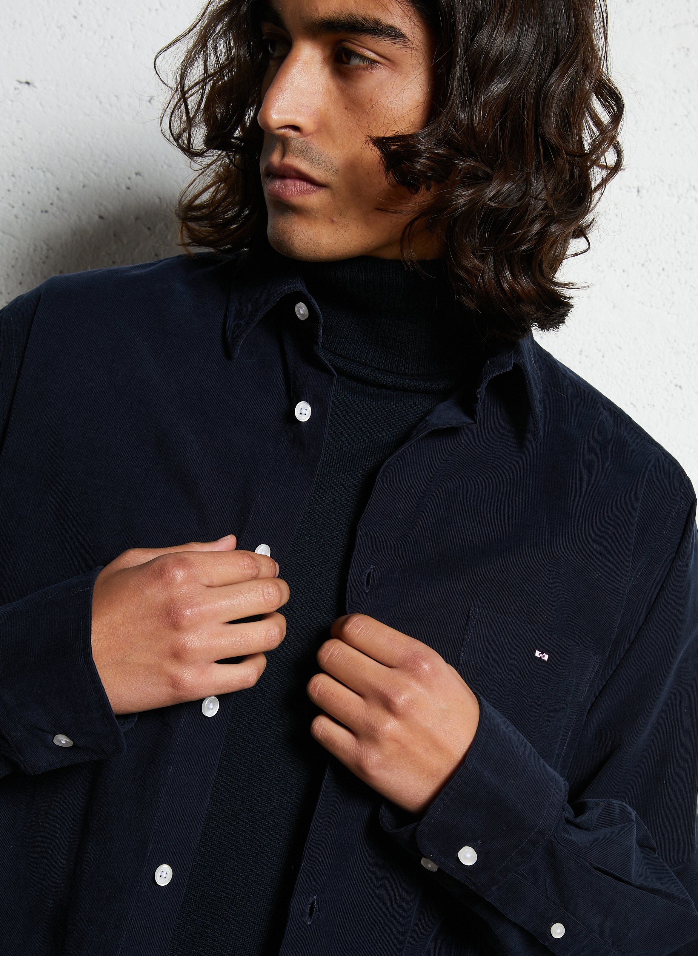 Corduroy overshirt EDEN PARK Blue