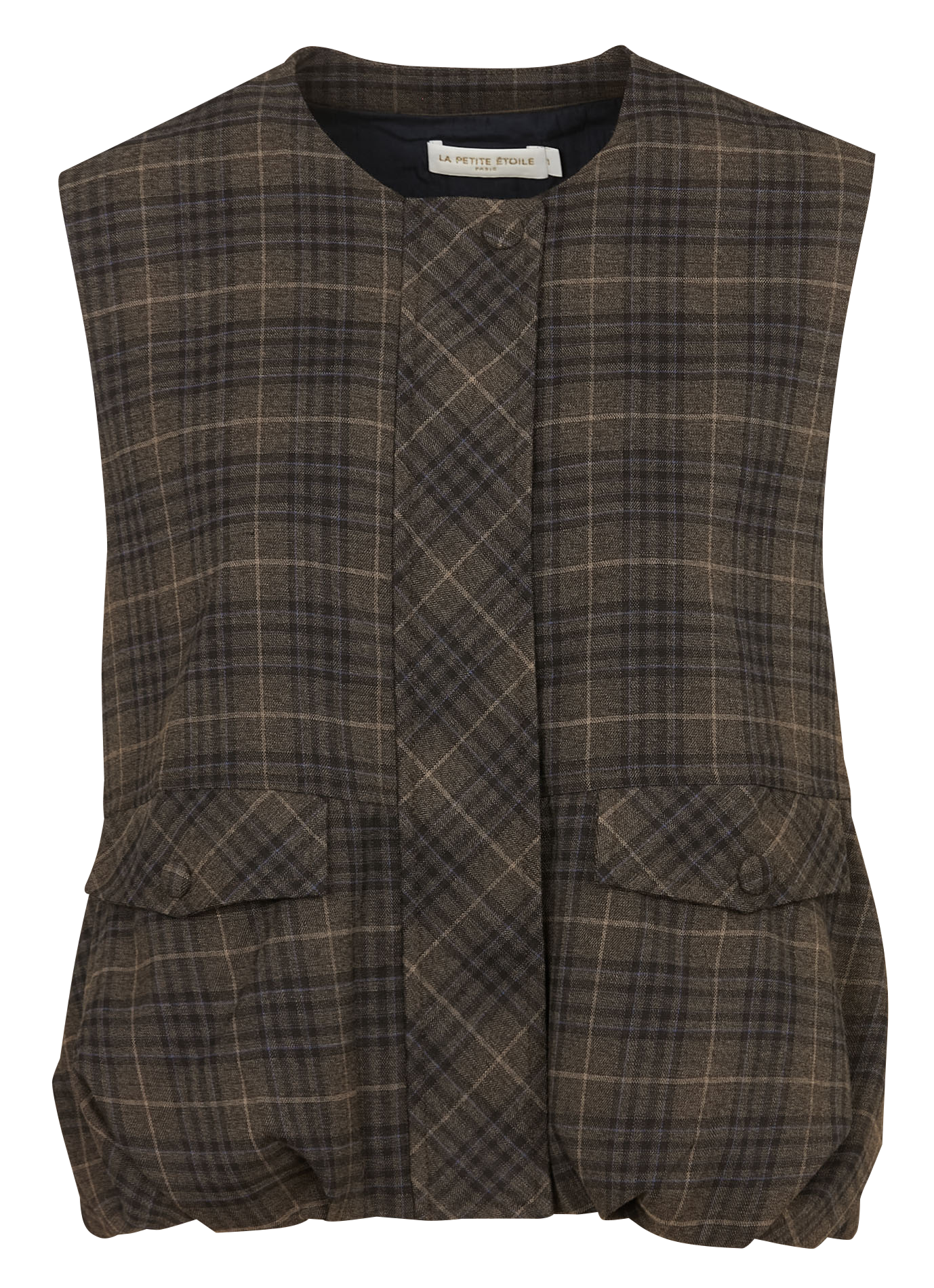 Ärmellose karierte Blousonweste LA PETITE ETOILE Mehrfarbig