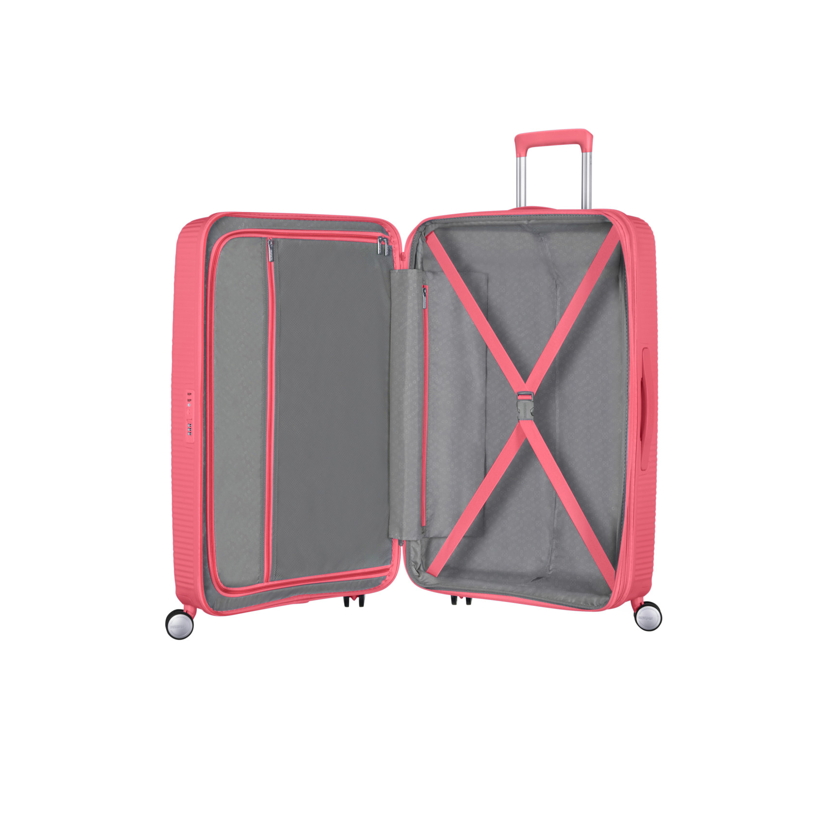 Soundbox valise 4 roues taille m AMERICAN TOURISTER Rose