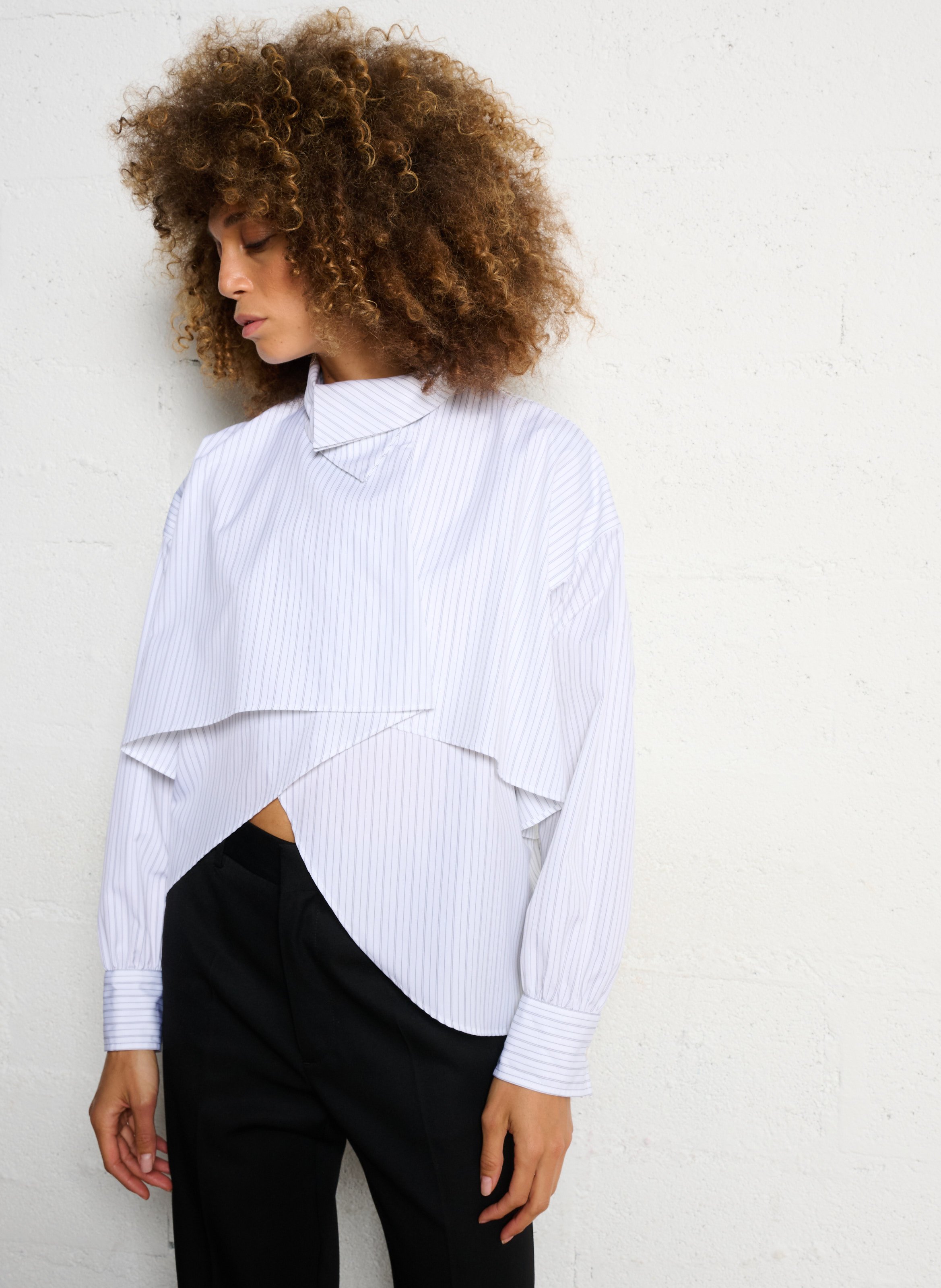 Chemise ample en coton rayé MARGAUX LONNBERG