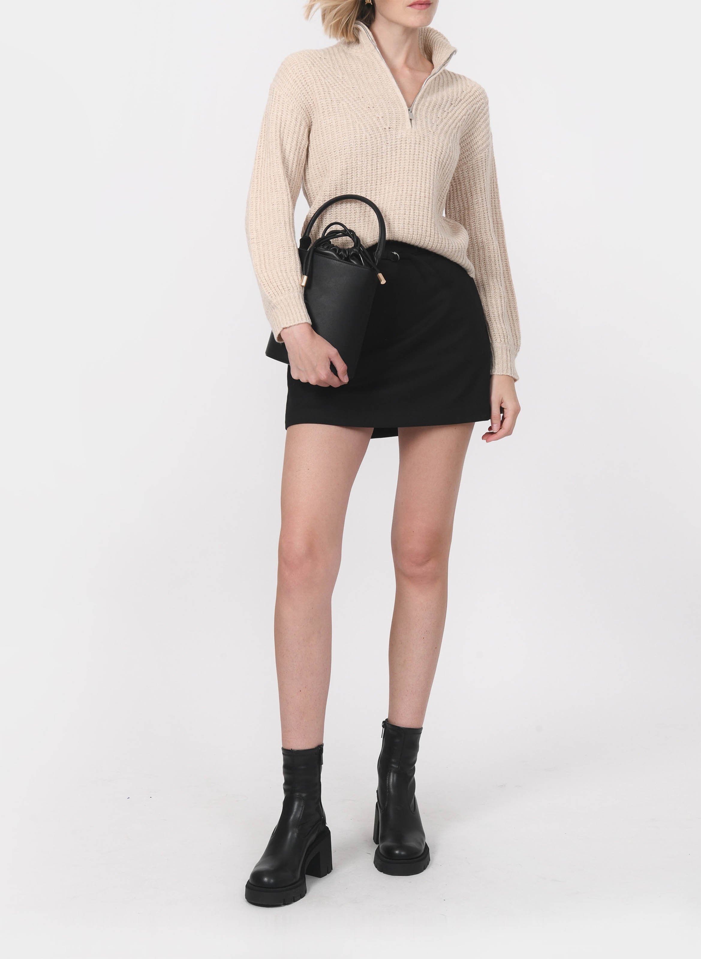 Pull col camionneur  KOOKAI Beige